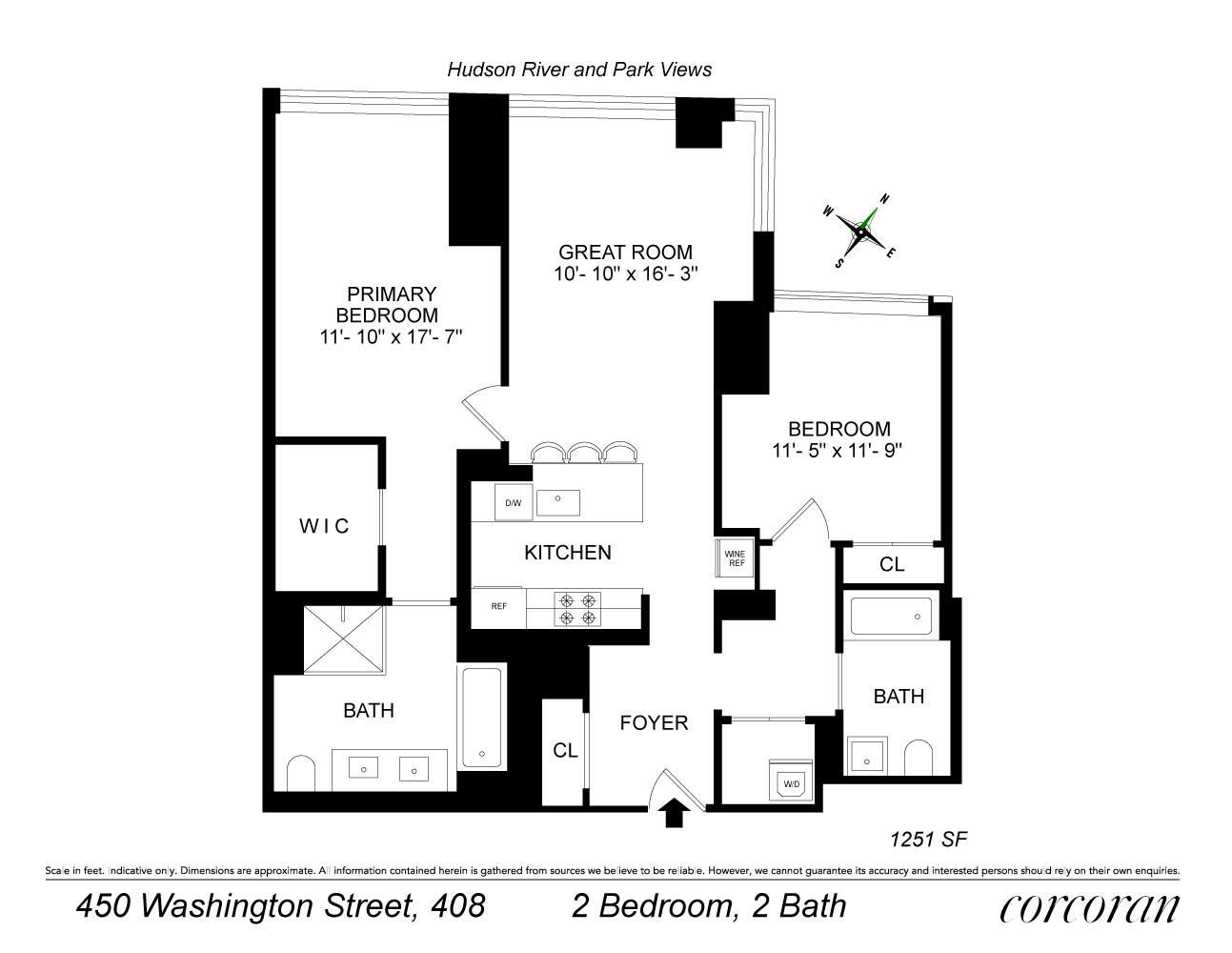 Floorplan for 450 Washington Street, 408