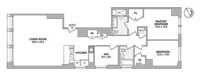 Floorplan for 92 Greene Street, 3B