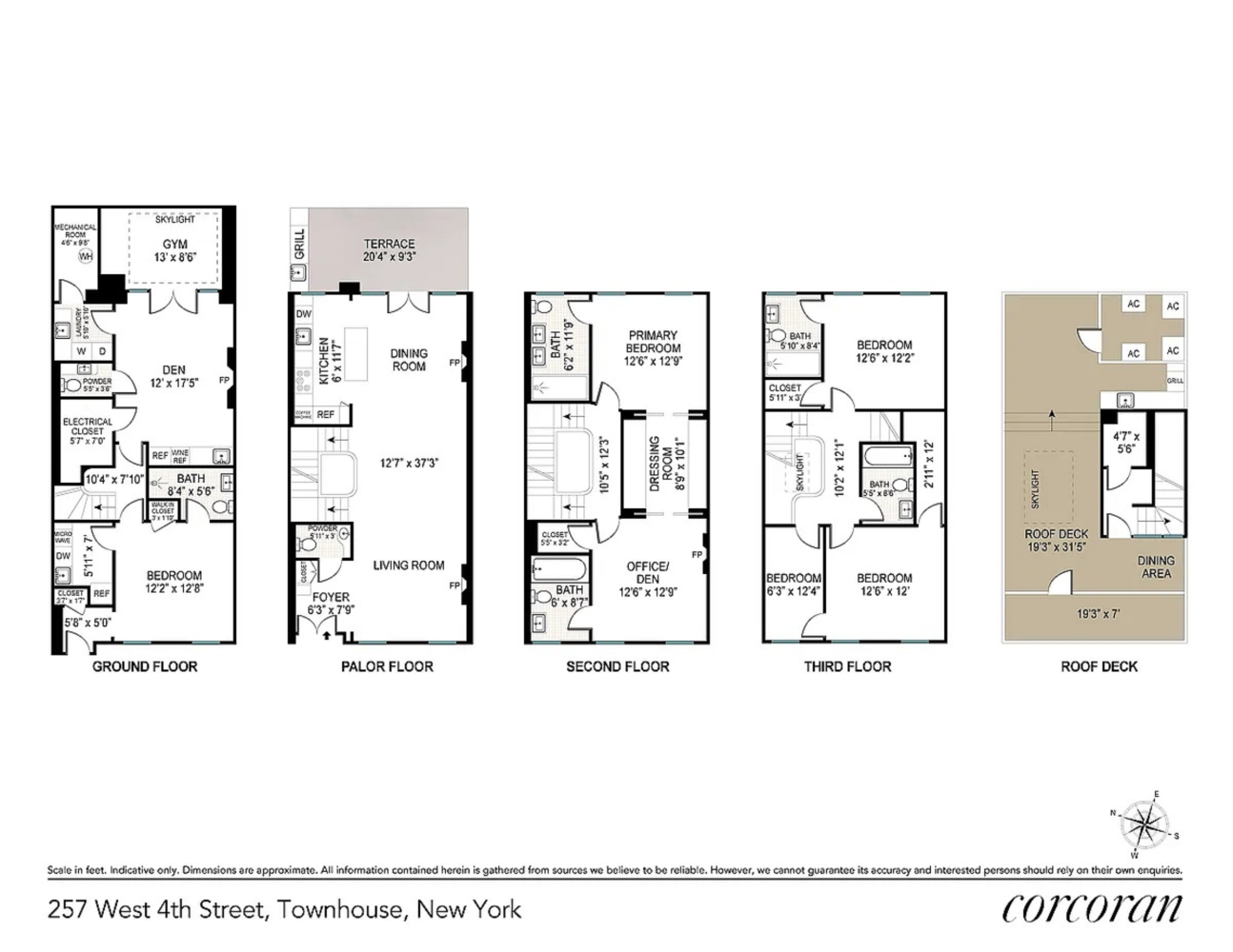 Floorplan for 257 West 4th Street