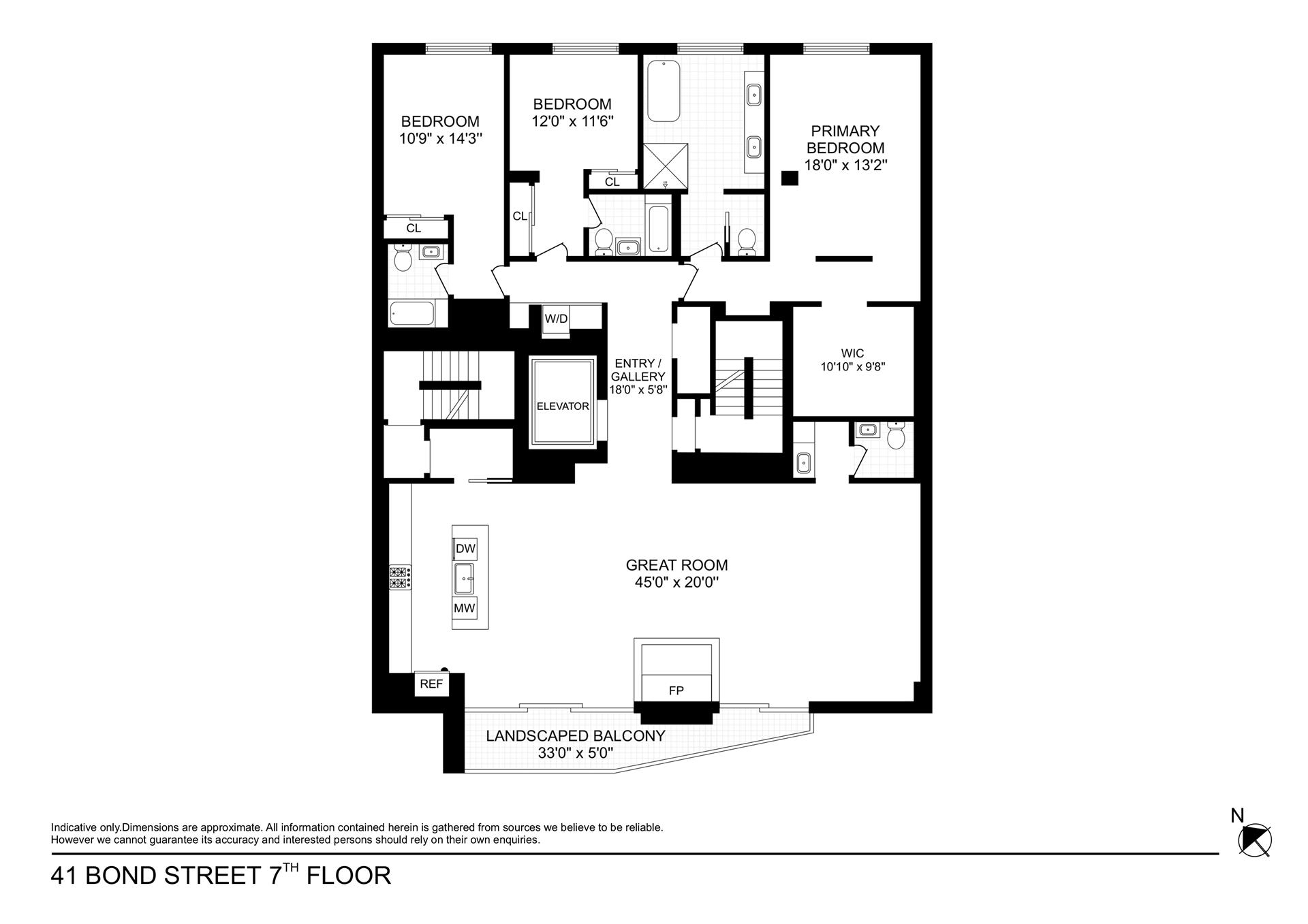 Floorplan for 41 Bond Street, 7