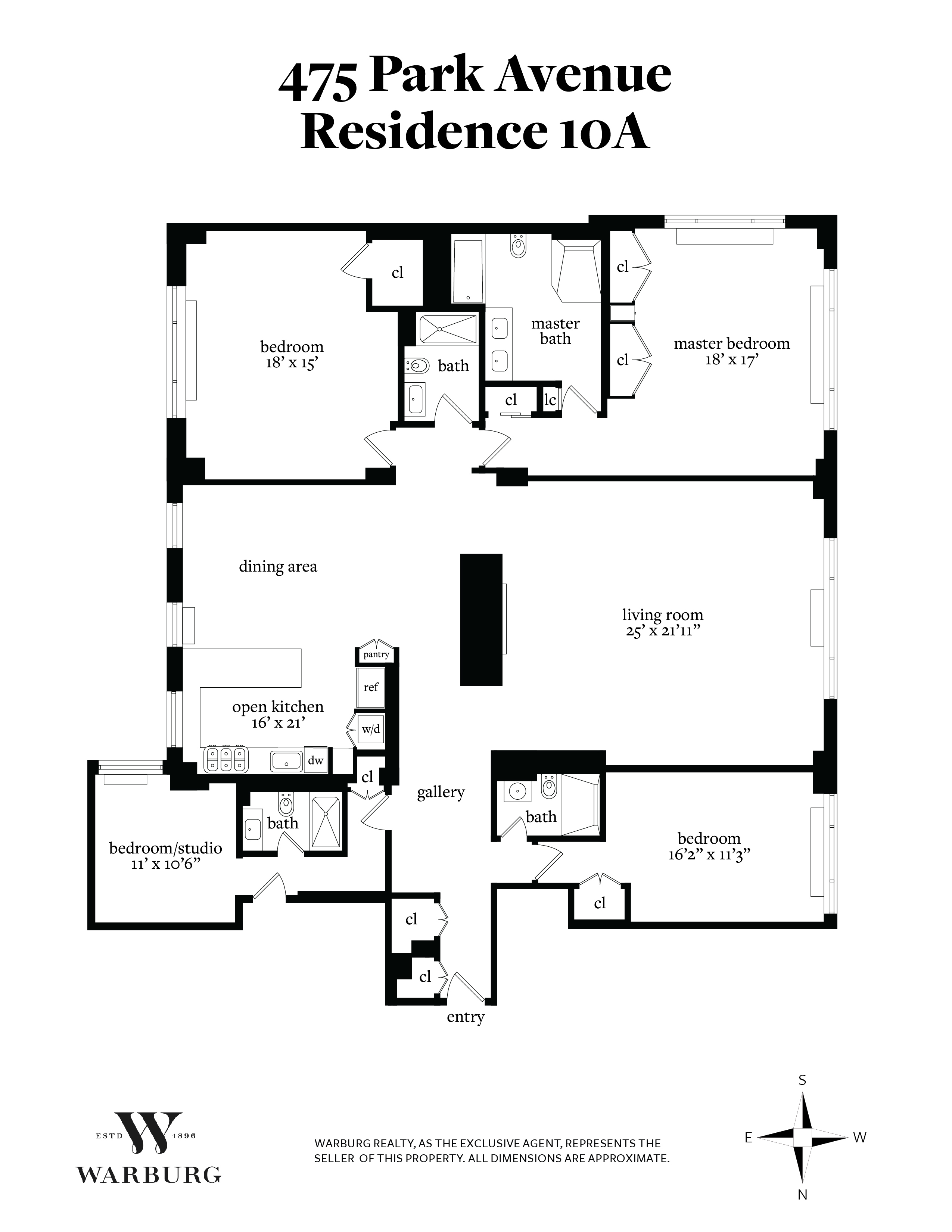 Floorplan for 475 Park Avenue, 10A