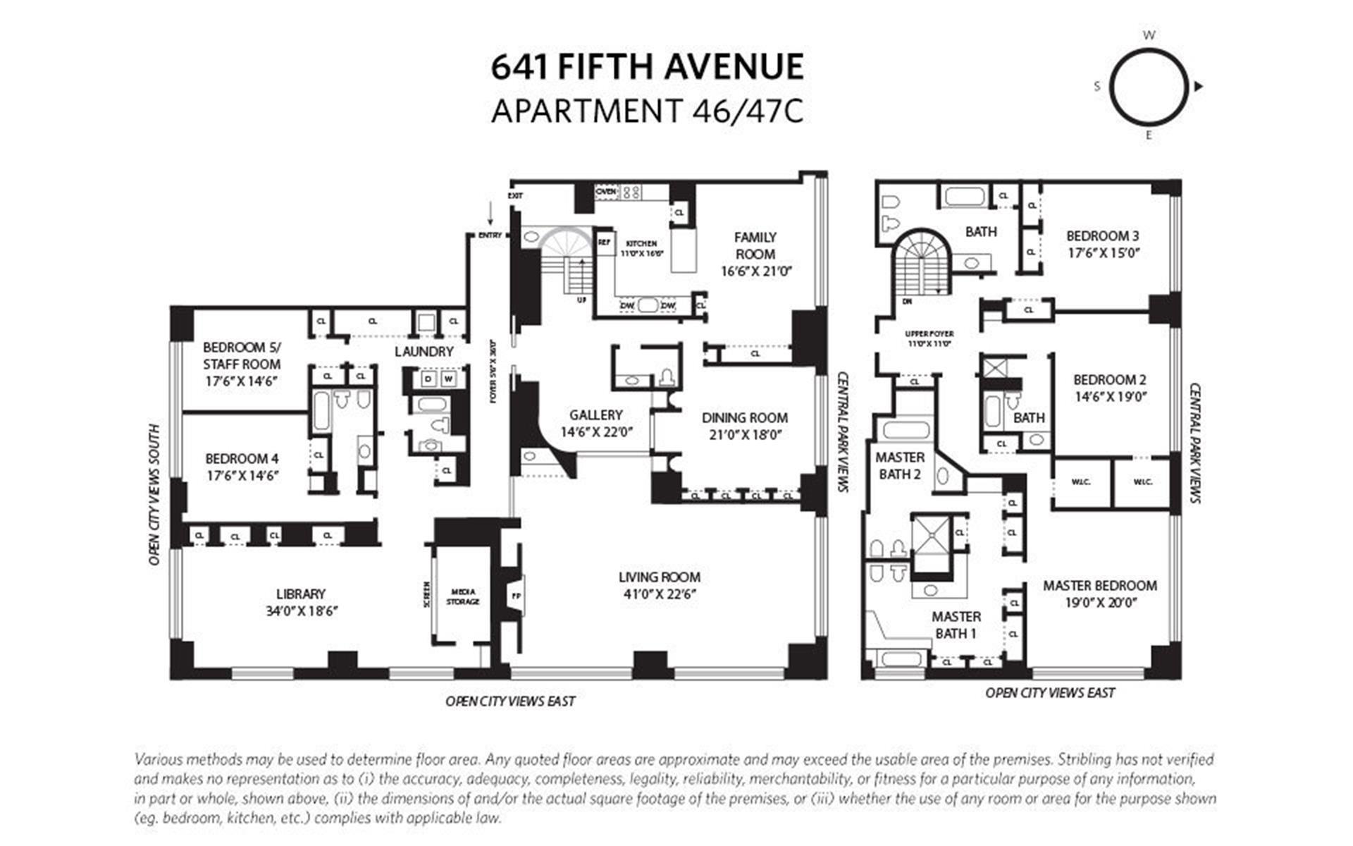Floorplan for 641 5th Avenue, 46/47C