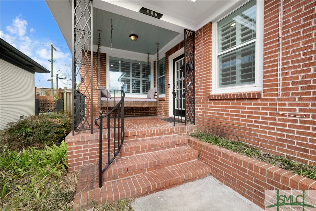 Exceptional brick home in Hull Park close to all that midtown Savannah has to offer! From the lovely front porch with its swing bed, to a very private backyard/garden you will not want to miss this amazing home! Entering the foyer, you immediately notice not only the very generous room sizes but the massive amount of natural light the large windows exude throughout the home. The LR has a masonry fireplace w/built-in bookshelves on each side & a tongue & groove wood ceiling. From the LR you look through the DR into an open & spacious gourmet kitchen that has an island with a 5 burner gas downdraft range & prep sink, along with an enormous amount of cabinet & countertop space, including a separate pantry. Additionally off of the dining room & visible through vintage windows from the LR is a quaint sunporch with brick flooring. Both the kitchen & sunporch have doors that access the large & private backyard/garden. Each bedroom has closet built-ins and the attic has spray foam insulation.