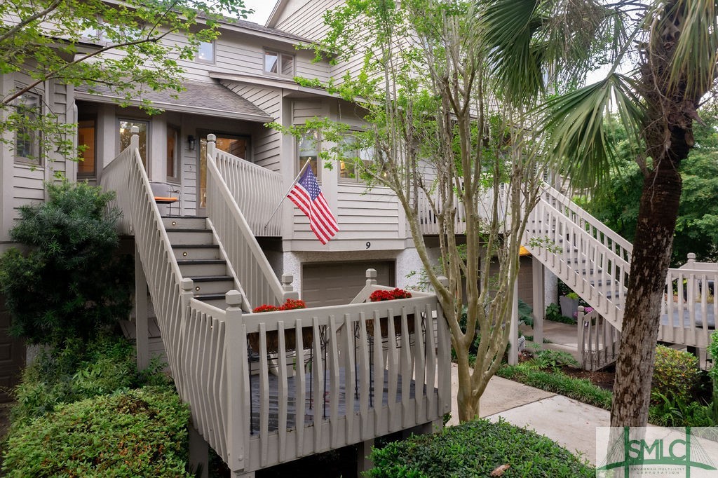 This refined waterfront townhome is located on Wylly Island, a gated community of only 40 homes, just 15 minutes from Savannah's historic district. With western views over the marsh and Herb River, the masterfully renovated home offers 3 bedrooms and 3 bathrooms, private outdoor spaces to relish island breezes and year round sunsets, and enjoyment of amenities including the pool, tennis/pickle ball court, and no-wake zone, deep water dock with water and power. Along with natural walnut hardwood flooring, full-height custom kitchen cabinetry with French sycamore veneers, solid core doors, brushed stainless hardware, high end lighting fixtures, and window treatments, behind the scenes features such as the elevator shaft, updated plumbing including tankless water heater and filtration system, upgraded electrical service and portable generator. There are more features than space allows to describe, such as the Thermador gas range, gas fireplace, and dual shower with an unbelievable view.