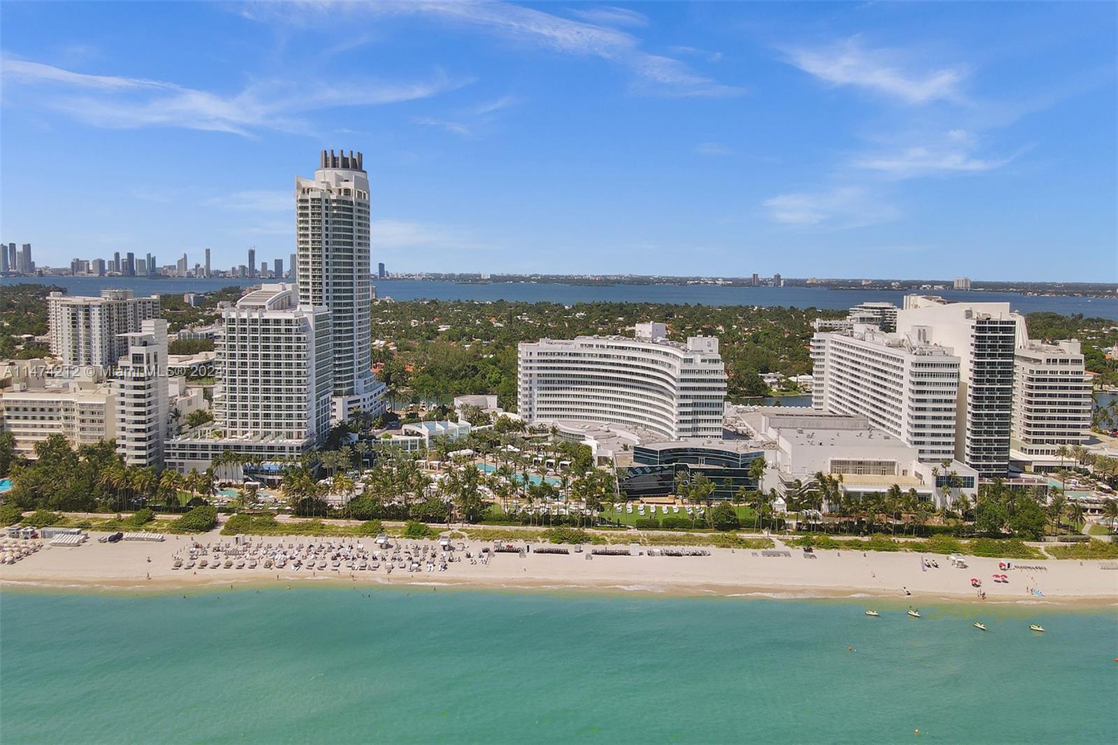 Enjoy gorgeous unobstructed direct ocean views from this 1BD/1.2BA at Fontainebleau III. This furnished turnkey unit is true vacation style living and offers: full kitchen, king bed, sleeper sofa, washer/dryer, owners closet, large wrap around balcony and more. Enroll in hotel rental program & receive income while away! The Fontainebleau Resort is known for its luxury amenities spread across 22 oceanfront acres. Amenities include award-winning restaurants, LIV night club, Lapis spa, state-of-the-art fitness center and much more. Owner’s may enroll in the hotel rental program and generate income while away. The maintenance fees includes AC, electricity, WIFI, valet, discounts for owners + free breakfast daily in the owner’s lounge. Click the virtual tour link to see a video.