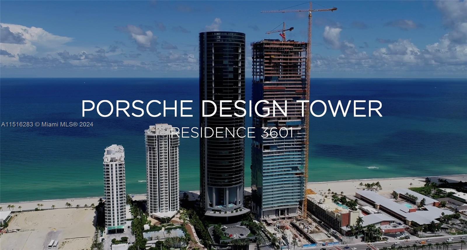 The only building you can drive into your apartment with your car". The Tower boasts 132 residential units, all with summer kitchens, fireplace and in-unit garages for owners to house their prized vehicles. This 3-bed, 4.5 baths AND 3,171 sq apartment at Porsche Design Tower features a 2-car garage in the living room and a heated salt water pool/jacuzzi on the balcony. Enjoy living in the only building you can drive into your apartment with your car. Residence includes Miele appliances, private elevator, private restaurant with in room dining, building concierge, car concierge, full beach service, two pools, spa, car simulator, sports simulator, movie theater, salon, and party room.