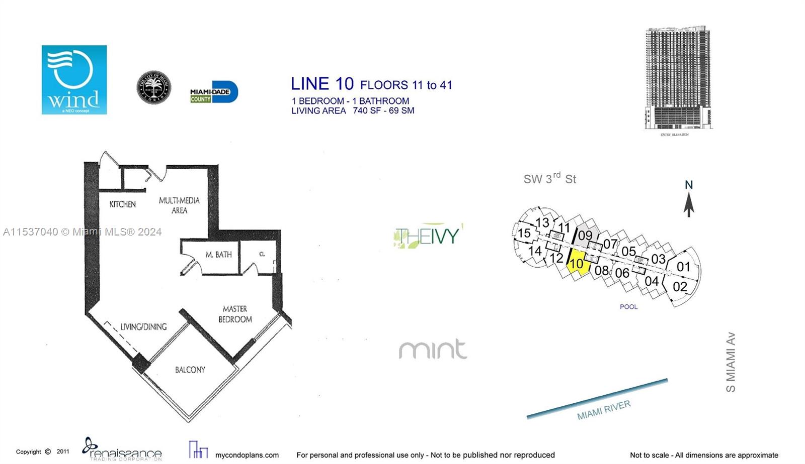 350 S Miami Ave #3110, Miami FL 33130