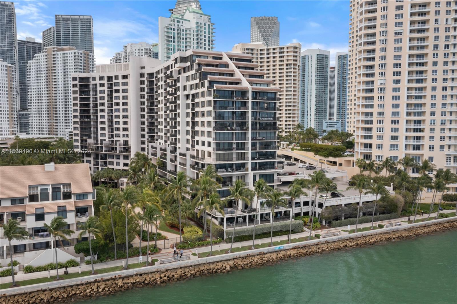 True Island living awaits you.  From the moment you cross the bridge to Brickell Key, you know you've arrived at home.  With open green spaces along with its famed waterfront walkways, you will never want to leave.  Just a short walk to Brickell's Financial district, but a world away from the buzz of the city; This 2 bedroom condo boasts water views from every window, a bright open floor plan, and 2 parking spaces.  Brickell Key II is undergoing a renaissance and will emerge as the premier residence on the island with a host of amenities including a  ground level pool overlooking the bay, tennis, and racquetball and a brand new gym.