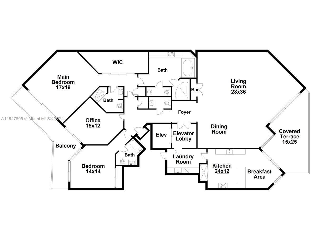 60 Edgewater Dr #PH3-C, Coral Gables FL 33133