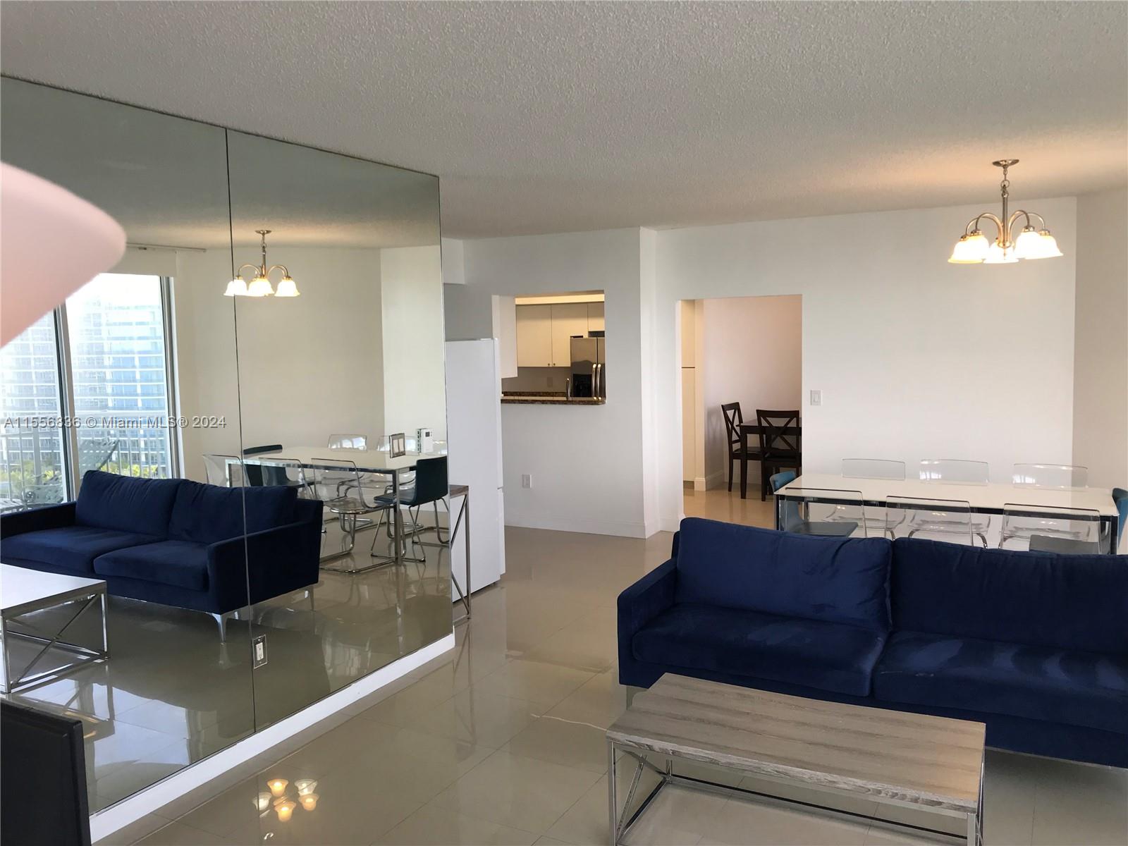 Beautiful 3-Bedroom/3-Bath with direct ocean view and spacious wrap around balcony. The unit consists of a fully remodeled studio separated for privacy from the other 2 bedrooms. Both sides of the unit have their own kitchen. Amenities include a large pool, jacuzzi, beach access and chairs, restaurant and bar, fitness center, market... everything you can imagine to find in a condo-hotel resort. The Hilton Double Tree is located right on Collins Ave in the center of Sunny Isles with many restaurants and boutiques just a short walk away.