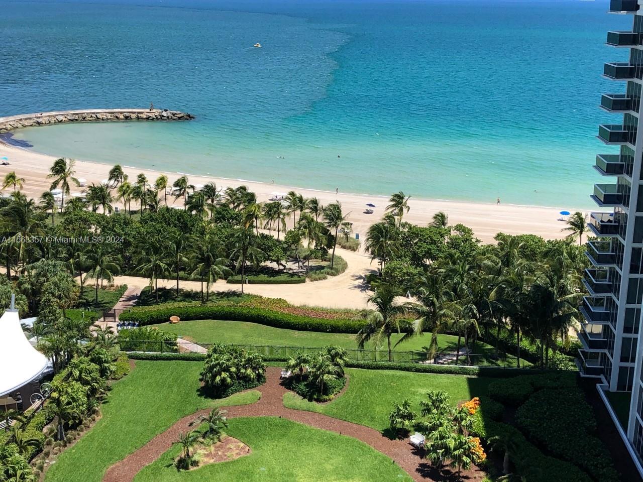 Breathtaking views from this 2/2 remodeled unit in Bal Harbour. This unit has stunning ocean views and is on the left wing of the building which is closest to the Ritz Hotel avoiding the noise from the pool. Marble floors thru-out, completely furnished with high-end furniture. **2 parking spaces included** washer/dryer inside unit. Looking for 6- 12 month lease. Easy to show. Please call LA