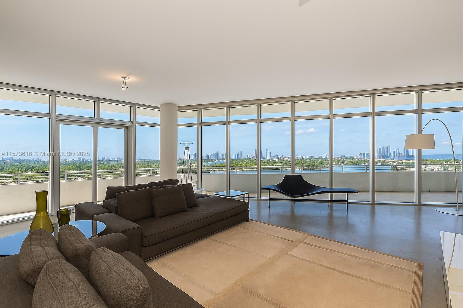 Beautiful 3 Bedroom 3 1/2 Bathroom condo at Aqua Gorlin! The Most Coveted Line at Aqua with Stunning Downtown Views, 10 Foot Ceilings, and a Deep Wraparound Terrace. This luxurious apartment boasts Spectacular Sunsets over the Entire Miami Skyline and Breathtaking Water Views from every window. Open Kitchen with formal Dining Room with Downtown Views, Spacious Living Room, and Large Master with Terrace. Live in Luxury at Aqua Allison Island with 24 hr security, 2 pools, and a state of the art gym. One block from the beach and minutes from La Gorce Country Club. Easy to show