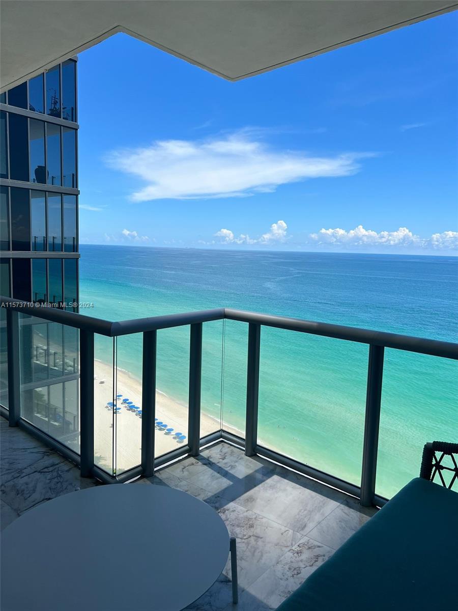 Oceanfront luxury condo at Jade Ocean in beautiful Sunny Isles Beach.  Bang And Olufsen Electronics, Interior features 3 bedroom, 3 and a half baths, kitchen, dining room, in unit laundry and a large patio facing the ocean.