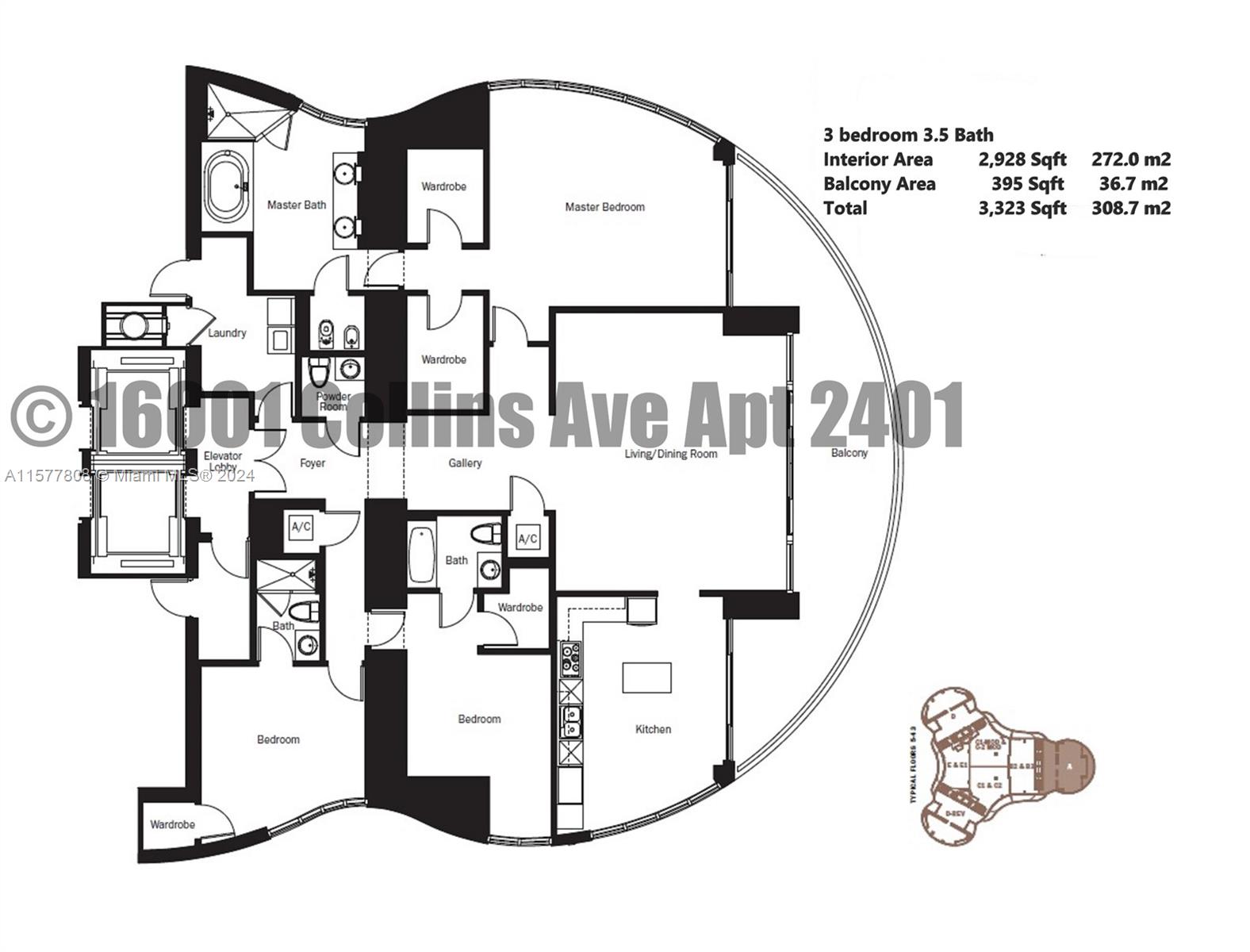 16001 Collins Ave #2401, Sunny Isles Beach FL 33160