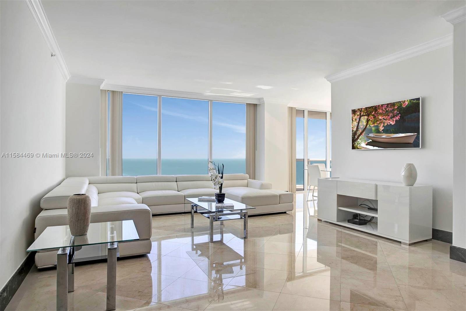 Beautiful 3 bedroom and 3 bath with direct oceanfront views. Floor-to-ceiling windows showcase breathtaking vistas of both the ocean and city . Two terraces to enjoy the scenery. The en suite main bedroom boasts a spacious walk-in closet, large bathroom with separate enclosed glass shower, and jacuzzi tub. Located in The Blue Diamond condo with great amenities, in the prime mid Miami Beach location. Available for 6-12 months starting November 1, 2024. Don't miss out on this opportunity to live in paradise