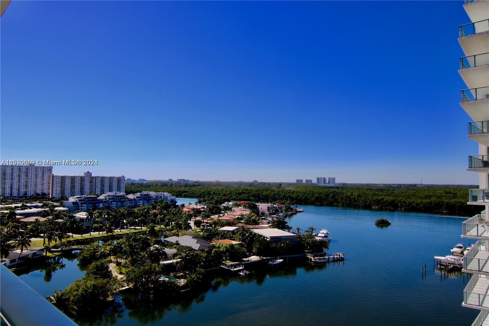 Outstanding 3 bedroom 3.5 bathroom at the Prestige Sunny Isles Towers, corner unit.  Offering stunning views and  the best unit currently listed at Parque Towers.  Close to the beach in Sunny Isles.  #bedrooms, 3.5 bathrooms, large living area with kitchen at one end, large wrap around balcony with view of Ocean to the East, Miami Skyline to South and IntraCoastal waterway and Oleta State Park to the west.  Magnificent Kitchen with Bosch Appliances, beautiful porcelain tile floors. Parque Towers has and incredible large Pool and Gym.  Lots of money on upgrades.  Building with outstanding amenities.