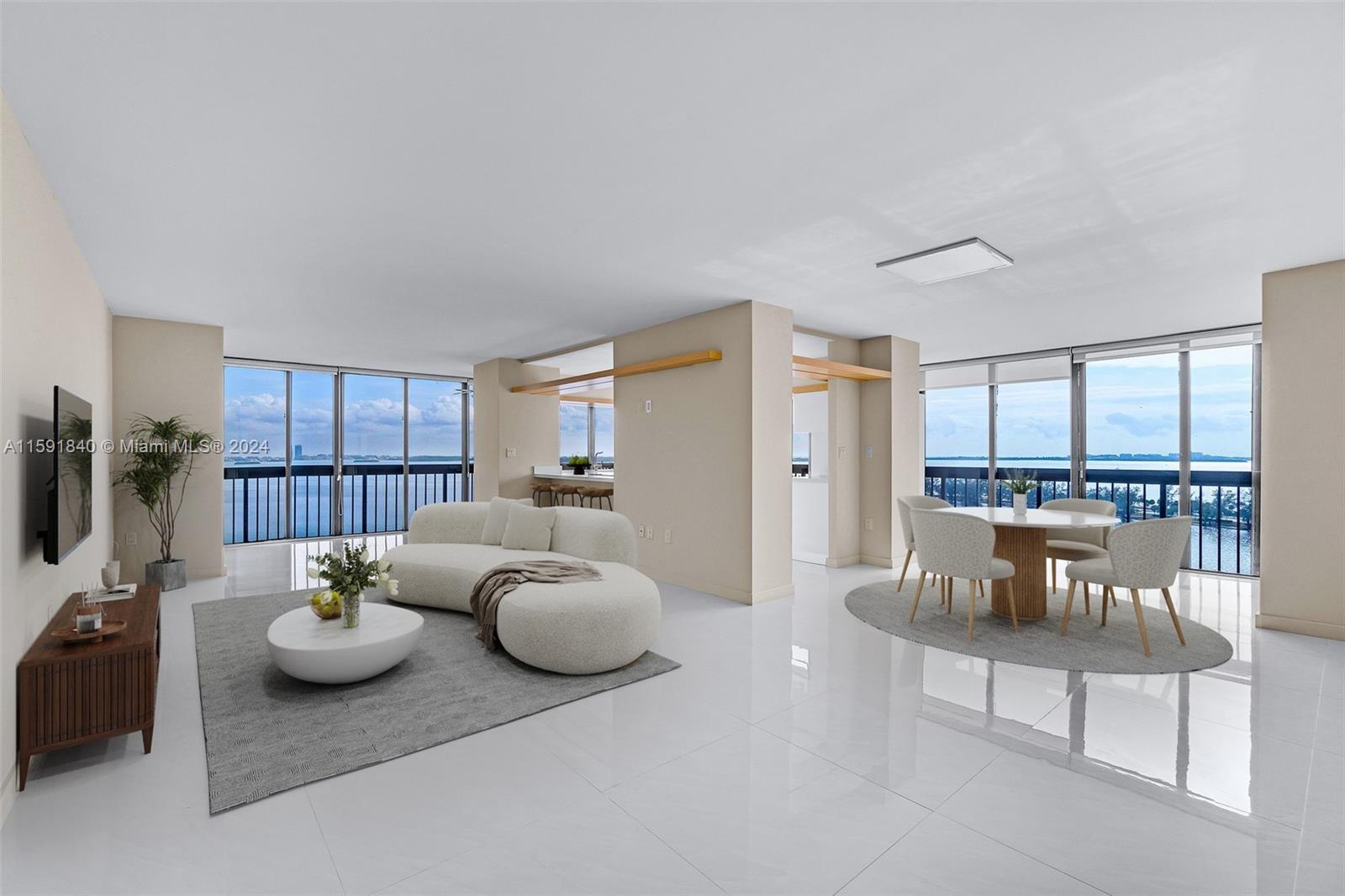 Stunning 2/2 Brickell Waterfront Condo, Perched Atop the Water with Unbeatable Views, Encompassing a Panoramic Spectacle of the Bay, City Skyline, Port, and Ocean. Rare Opportunity to Own this Exceptional 1,860 sqft Corner Unit in the Building’s Most Coveted Line #01. Features impact Windows, Porcelain Tiles, Open Kitchen, Marble Countertops, New Appliances. Experience Resort-Style Living with 24-hour Gated Security, Concierge, Valet Services, and an Array of Amenities: 5 Tennis Courts, 3 Racquetball Courts, Heated Olympic Pool, BBQ Area, Fitness Center, Steam & Sauna, Game Room, Convenience Store and More. Nestled in South Brickell, this Prime Location Avoids the Hustle and Bustle of Traffic While Keeping You Close to the Vibrant City Life, A Perfect Blend of Tranquility and Urban Living.