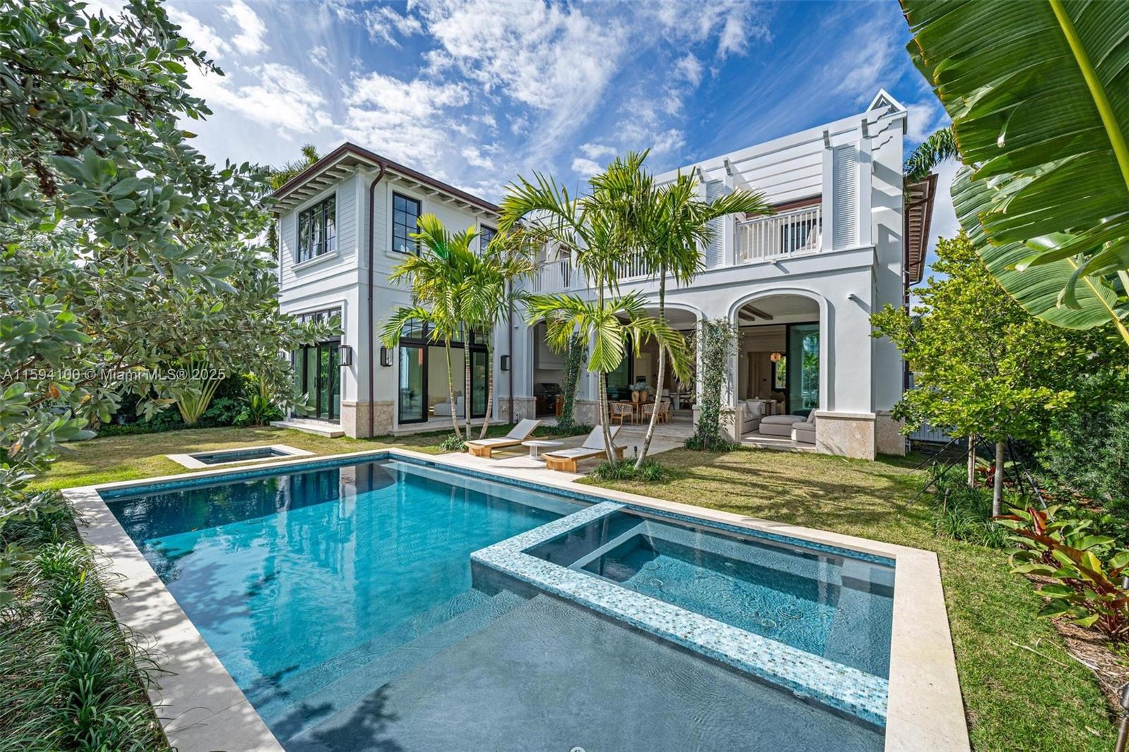 Step into this newly custom-built waterfront home in prestigious Bay Harbor Islands. This 5,570 sq.ft residence boasts 6 beds, 5 full baths (2 half baths), seamlessly blending West Indies architecture with high-end design. This open concept layout with limestone floors, a top-of-the-line kitchen, sauna, media room, and smart home tech. Outside, a fully equipped boat dock, elegant pool, cold plunge / sauna and landscaped grounds offer the full Miami lifestyle. easy ocean access. Furniture not included in purchase.This home received a full C/O and is now Turn key move-in ready.