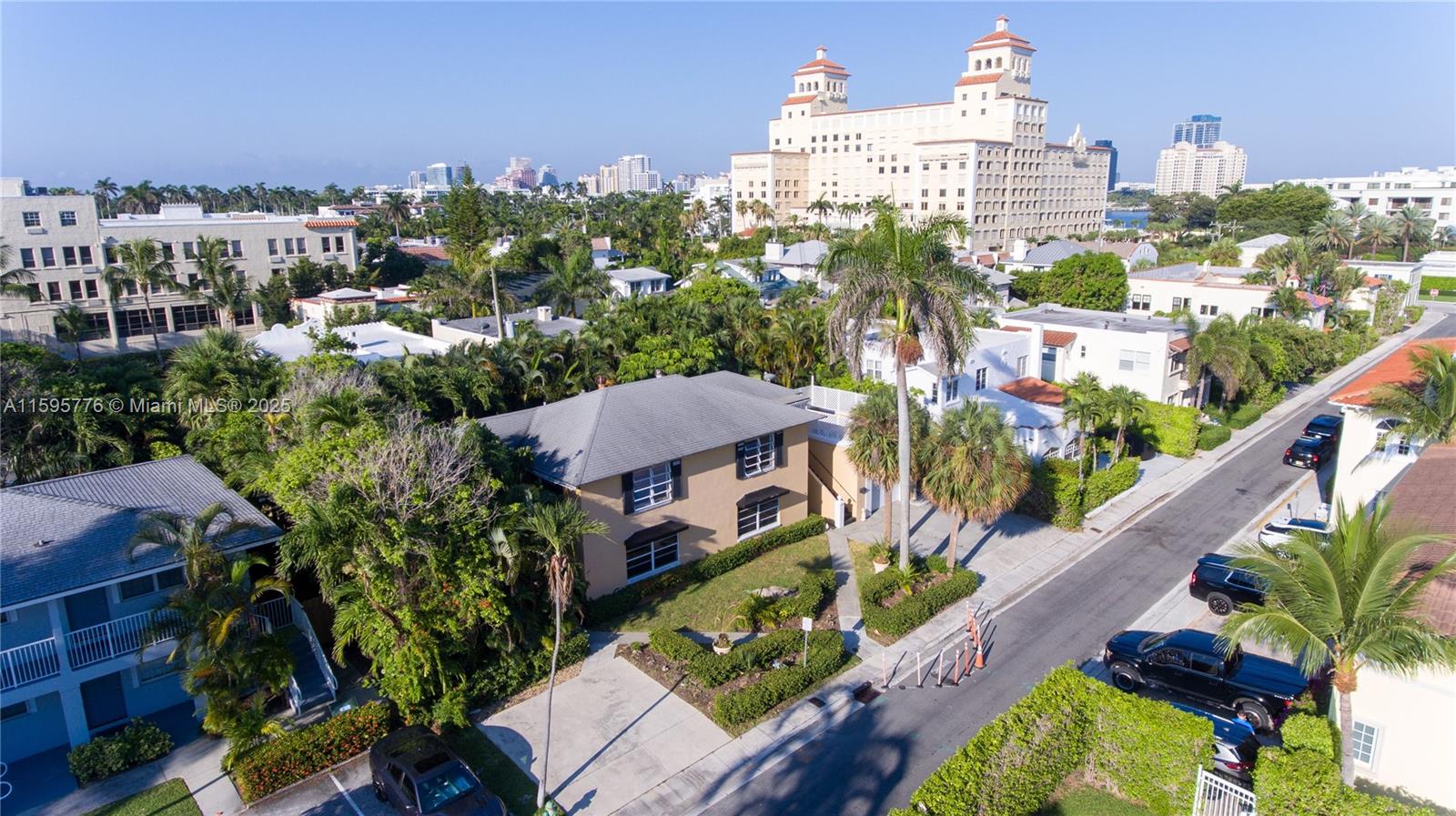 This prime development property currently features a three unit apartment building that has been re-envisioned with a full set of ARCOM approved architectural plans for a stunning 5-bedroom, 6.5-bath chateau. Imagine waking up just a few steps away from breathtaking ocean and intracoastal views in a home designed with every luxury and entertainment in mind. Envision expansive living spaces, a gourmet kitchen, and a master suite with a spa-like bathroom and private terrace. Outdoors, plans include a lavish pool, and a beautifully landscaped garden, positioned walking distance from houses of worship. Palm Beach offers world-class dining, high-end shopping, and cultural attractions. Don't miss this rare opportunity and make your dream home a reality.