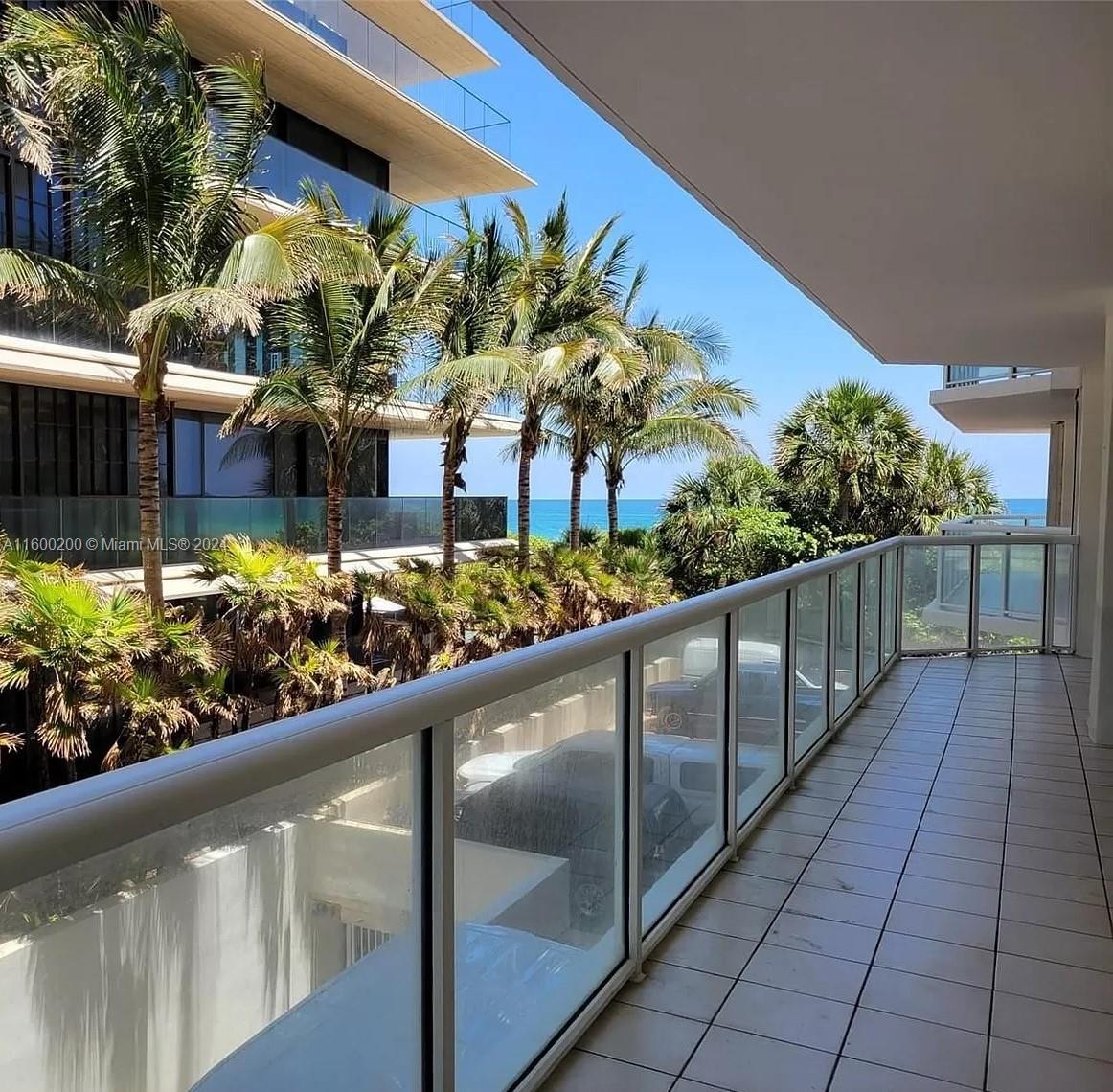 Rare opportunity for investors to own an income producing condo at the Mirage ocean front  Condominium.  This spacious rented unit is a two bedrooms /two baths unit with beach access and ocean views including a large wraparound balcony. The building has recently been renovated & nicely updated. Almost all restorations  and updates done (concrete restoration, engineer study, water proofing, pool and pool deck). The unit is rented until February 2026. Come and enjoy a brand-new pool and deck, spa, jacuzzi, library, conference room, billiards, clubroom & Gym, a parking space and Valet parking, 24/7 security. Close to Ball Harbor, House of  prayers and restaurants.  Washer/dryer in unit.  Easy to show, text agent.