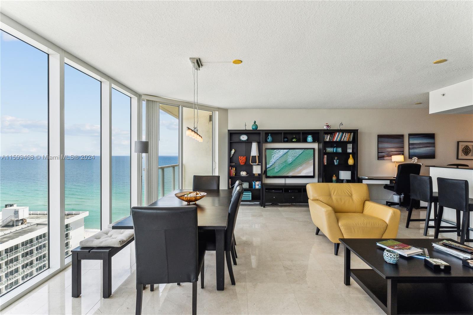 BREATHTAKING OCEAN AND CITY VIEWS!! ENJOY THIS LARGE UNIT ON THE BEACH!! COMPLETELY BRAND NEW FURNITURE READY TO MOVE IN!! GREAT CORNER AND SPLIT LAYOUT, ENJOY ALL AMENITIES AND SERVICES SUCH AS BEACH SERVICE, VALET PARKING, BUSINESS CENTER, PARTY ROOM, MANAGEMENT ON SITE ,KIDS ROOM, SPORT LOUNGE AND MORE. WATER, CABLE AND INTERNET INCLUDED. EASY TO SHOW!