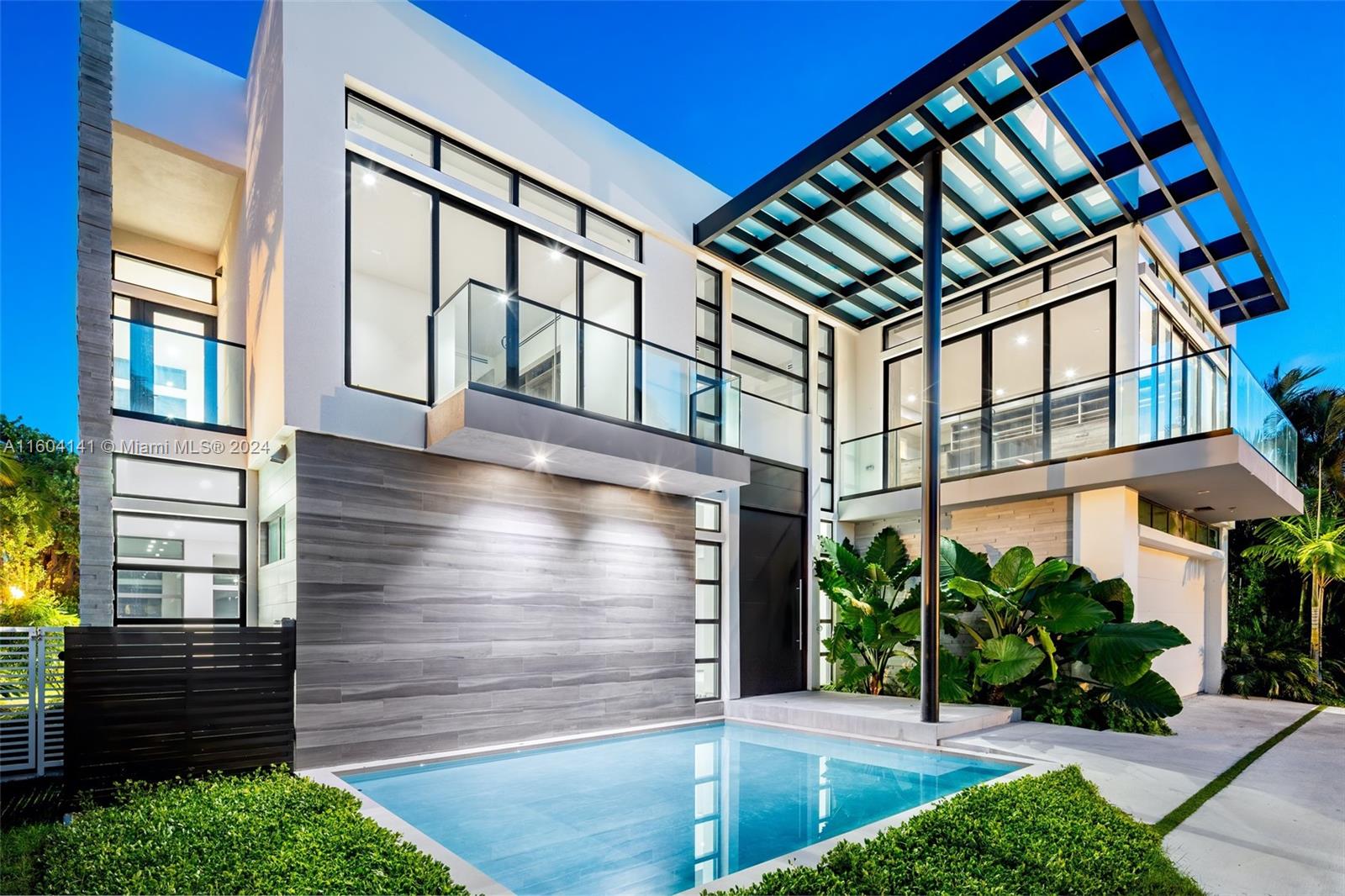 Designed for the quintessential Golden Beach lifestyle, this newer construction tropical oasis is located in one of the most coveted and private communities in all of South Florida.  Boasting 6,700+ SF of open concept luxurious living, this 5-bed/5.5 bath sits on a 12,300 SF corner lot and is the closest home inside the guard gate to the residents only beach pavilion. Complete with private gates, natural light pours in through floor-to-ceiling windows framing the verdant outdoors. Custom high-end finishes, elevator & oversized principal wing with expansive closets. Serene & lush outdoor with mature landscaping surround the tropical pool & spa. Walking distance to numerous Golden Beach parks, playgrounds, tennis/basketball courts. Golden Beach offers 24/7 security with its own police force.