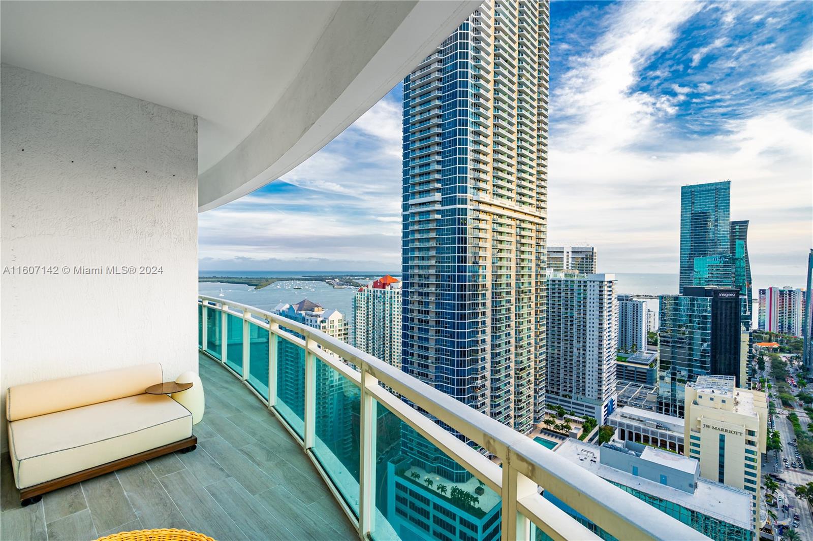 Amazing 2/2 in The Plaza building on Brickell has one of the best locations! On the back side, you have easy access to a peaceful bayfront walk around Brickell Key. On the front side, you have easy access to the nightlife and restaurants in Brickell, The towers have a great gym, steam room, two infinity-edged pools, hot tub, business center, club room with a billiards table, children’s room and just 10 minutes walking distance to Downtown.