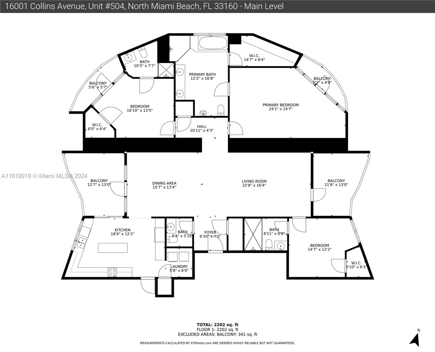 16001 Collins Ave #504, Sunny Isles Beach FL 33160
