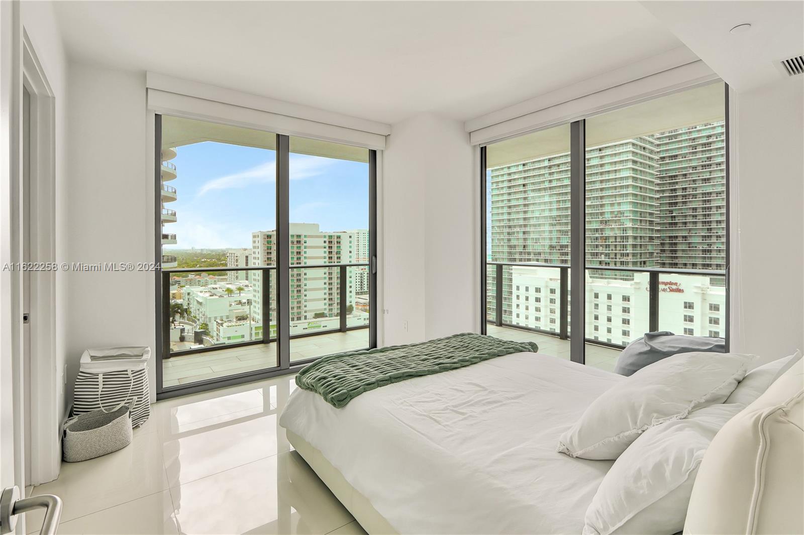 Welcome to Dua Miami, formerly the SLS Residences, and one of it's most coveted 2-bedroom units.  This 2 bedroom/2 bathroom corner unit comes fully furnished and drenched in natural light with floor-to-ceiling windows surrounding the entire apartment. Your extra large wraparound balcony overlooks the pool and has fantastic city views, plus a bump out adding extra exterior space.  The den area is perfect for an office and all utilities are included in the rent! At Dua you have hotel-style amenities including a bar and restaurant at the main pool plus a rooftop pool with breathtaking views of Miami that is private to residents. All of this in the heart of Brickell with every convenience just outside your door including the Brickell City Center, the MetroRail and Mover stations.