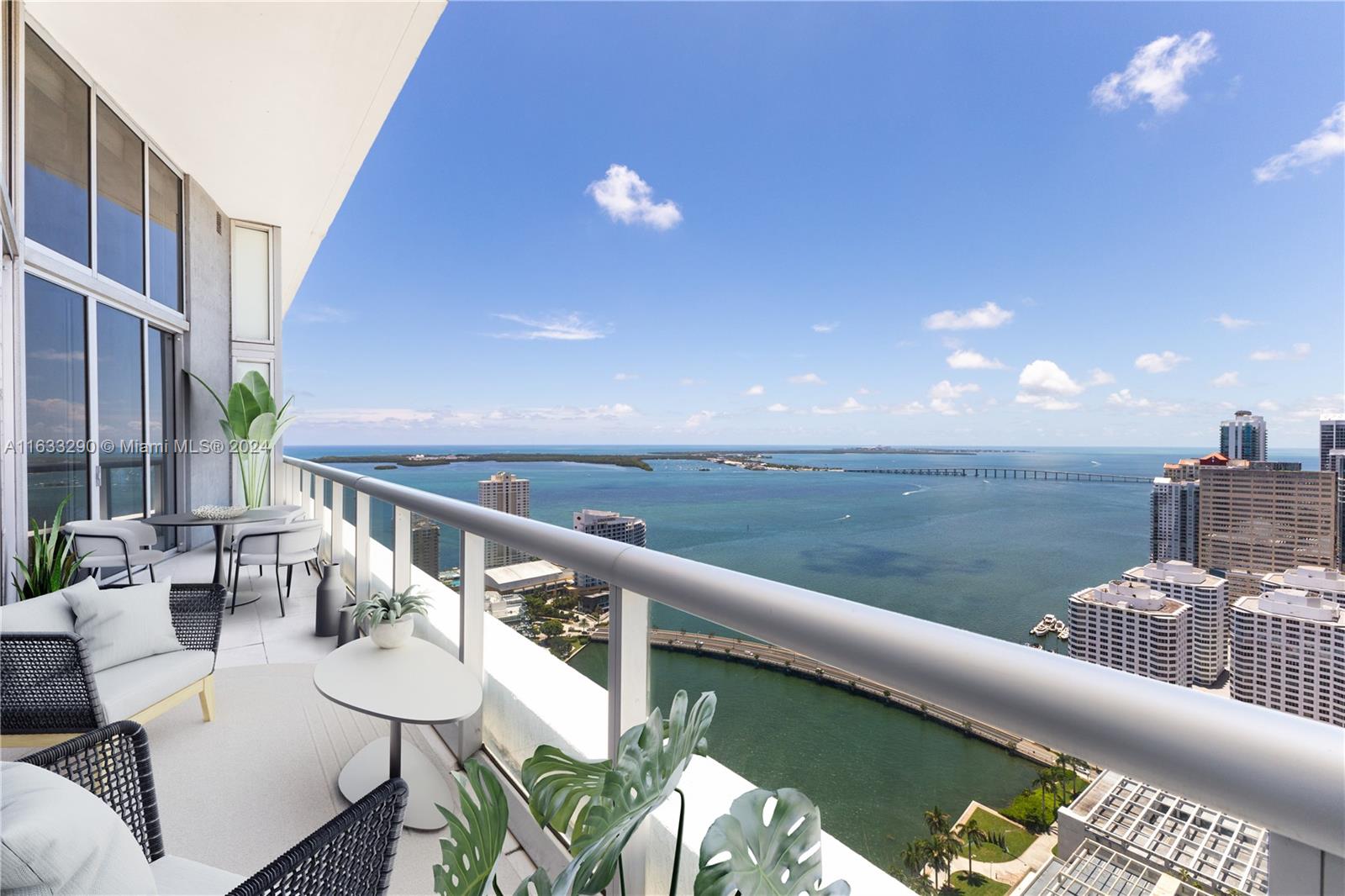 Welcome to a unique luxury apartment in the vibrant heart of Brickell. Experience the grandeur of 16-foot ceilings, which create an expansive, airy atmosphere and elevate the sense of space. Floor-to-ceiling windows provide breathtaking, unobstructed water views, allowing you to enjoy the shimmering waters of Biscayne Bay and the Brickell Skyline from the comfort of your home. Boasting 2 thoughtfully designed bedrooms, this residence is a true gem in one of Brickell’s premier condominiums. Surrounded by water, a boardwalk, and two parks, the Icon Brickell is renowned for its impressive oversized bayfront pool and exceptional amenities. Combining modern elegance with extraordinary views and comfort, this apartment offers a unique opportunity to own a piece of Miami’s luxury real estate.