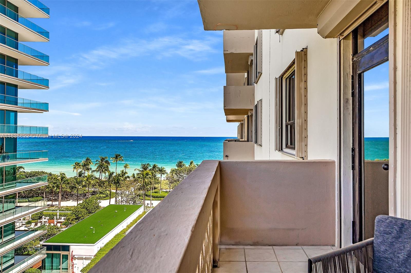 Completely furnished, 1 bedroom plus den with bunk beds for 4 people. Master bath and half bath. Just bring your personal belongings and enjoy this water view property on the ocean side. The whole unit is completely upgraded.
Enjoy the best of Bal Harbour. Please check for seasonal prices.