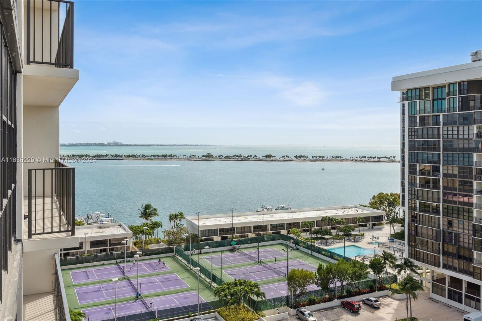 Largest corner unit in Brickell Place Bldg B - with expansive Biscayne Bay views and city skyline. Close to 1,700sf, this unit has formal living, dining and breakfast areas. Newly installed ceramic flooring  throughout unit, kitchen and bathrooms need updating, but well worth it. Best resort style amenities include 6  tennis courts, pickle ball, 2 lge pools, jacuzzi, huge fitness area with steam and sauna, children's play area (indoor/outdoor) ample bayside BBQ areas w/ seating and large entertainment areas. Residents organic garden, plenty of storage for paddleboards/kayaks, marina. Unit comes w/ 1 covered parking & storage unit. Bldg work in progress for recert., balconies done!  Special assessment in place to be paid by buyer -approx. $27k. Relatively low maint compared to area bldgs.