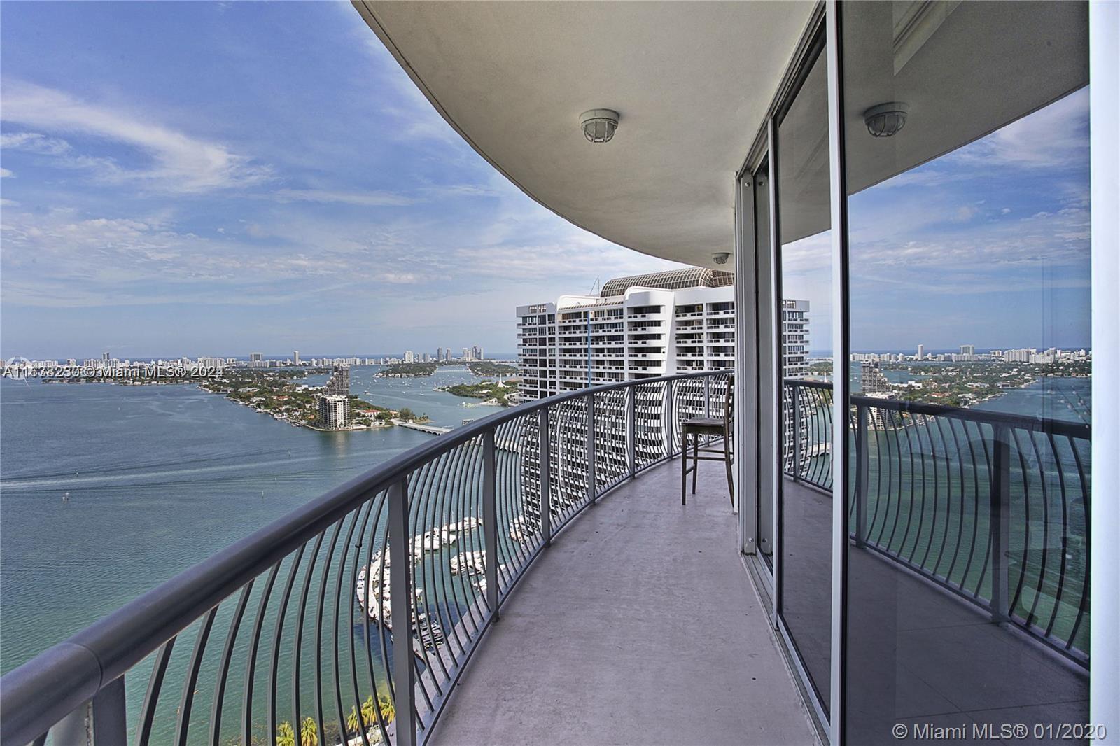 Stunning views of the bay from the open balcony on the 38th floor. This 2 Bedroom, 2 Bathroom unit features tile flooring throughout, stainless steel appliances, in unit laundry and so much more. Amenities in the building include a pool, new fitness center, BBQ area, valet parking and community room. Located near shopping, restaurants and entertainment. The building allows 30 day rentals as well.