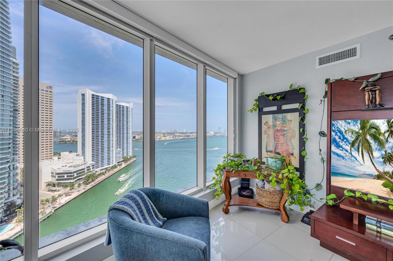 Unveil the pinnacle of luxury in this meticulously remodeled 2-bedroom, 2-bathroom corner unit featuring panoramic views of Biscayne Bay and the Miami skyline. Revel in bespoke details including new beautifully updated bathrooms, a sophisticated walk-in closet build-out, new doors and tile flooring throughout that extends out to a spacious balcony. The home features an open concept modern kitchen equipped with a Subzero refrigerator and stainless steel appliances. This highly coveted split floor plan residence boasts floor to ceiling impact windows throughout. Icon Brickell offers exclusive amenities such as an onsite spa, state-of-the-art gym, valet parking, and fine dining. Indulge in luxury surrounded by scenic parks and pathways in Miami's most coveted waterfront property.