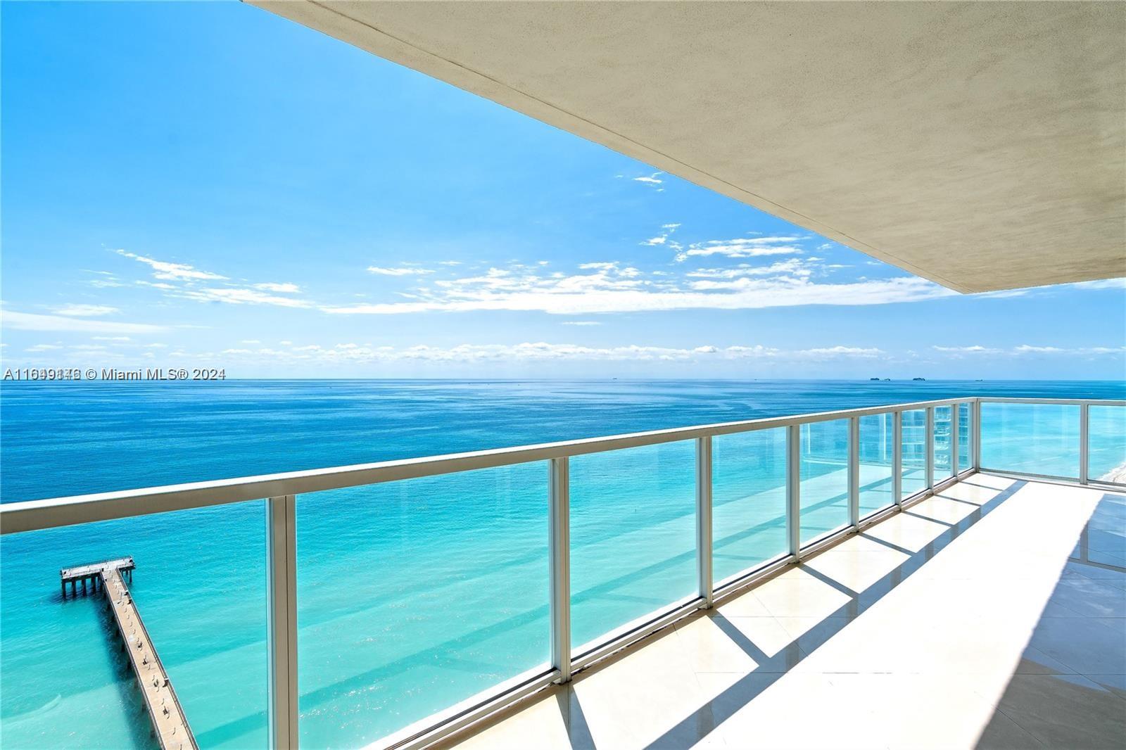 Direct-Corner Ocean-Front Condo!! This stunning contemporary designed unit features 2 bedrooms, 2.5 bathrooms and 1602 sqft of unobstructed water views from every room! Enjoy amazing sunsets from this oversized wrap-around balcony overlooking stunning Atlantic Ocean coast-line. Open concept kitchen and living room area; great for family and entertainment. Beautiful marble flooring and LED light fixtures throughout. Full appliances package including new 2024 ac unit & new 2022 cooking range. 3 parking spaces! Full access to state-of-the-art amenities including pool, gym and business center! Very centralized to airports & attractions such as the Bal Harbour shops, Aventura Mall, Brickell, The Hard Rock & Casino. Walking distance to banks, stores, supermarkets, restaurants, bars and more!!