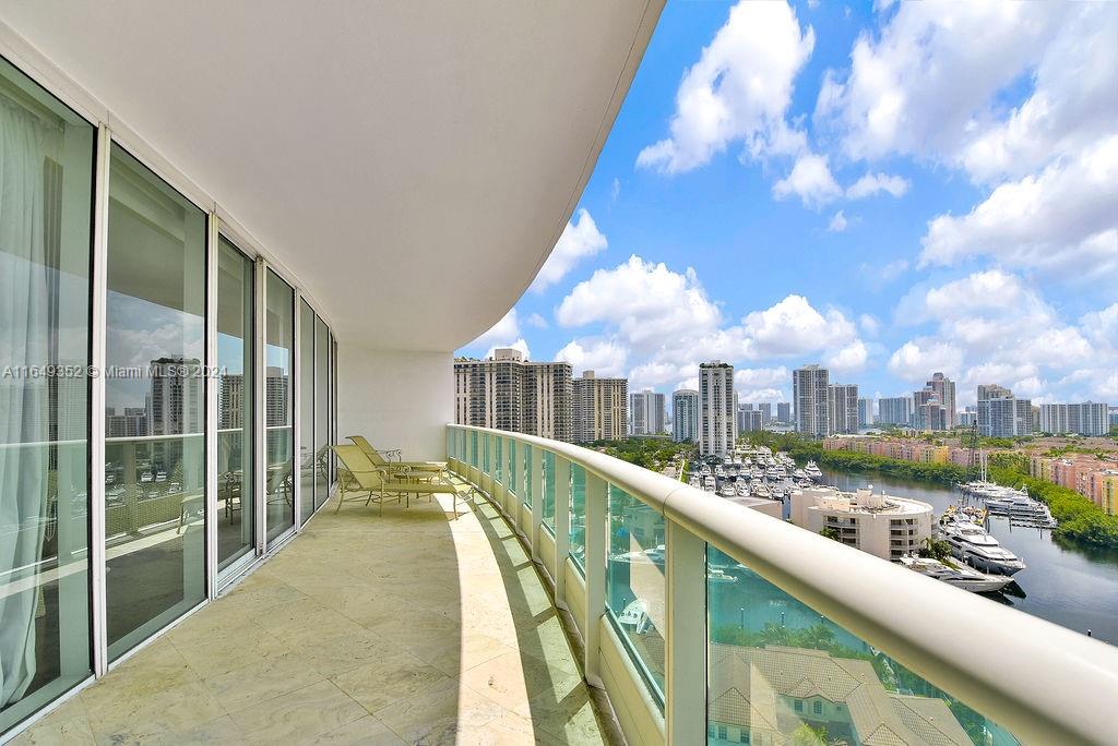 Enjoy this beautiful furnished 2 bedroom paradise in the sky, located in the most exclusive and luxurious
community in Aventura. A full service building complete with a private full service country club with an array of
amenities. This spectacular 2 bedroom plus den 3 1/2 bath; offers complete privacy with a resident/guest only
elevator leading to your private foyer that opens directly into the living space. Incredible city and water views with
expansive balconies overlooking the Turnberry golf course and marina. Includes 2 accompanied parking spots as
well as the use of the complimentary valet for you and your guests. This residence has it all