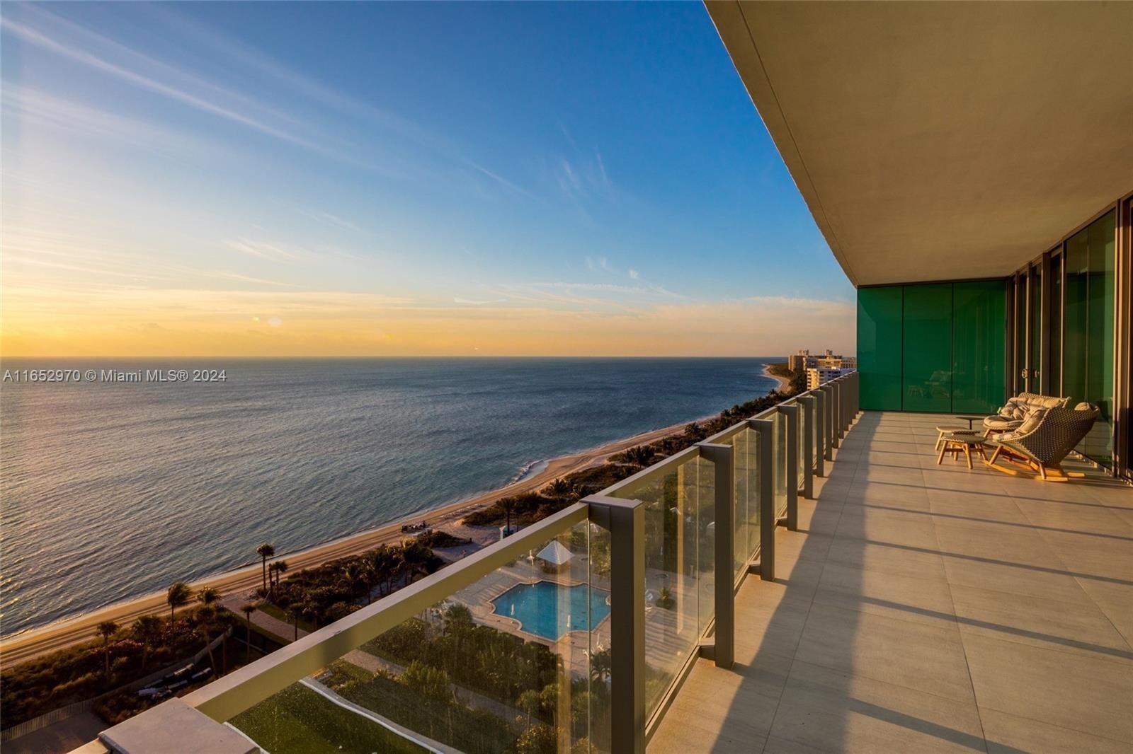 Your home in the sky in Oceana Key Biscayne. This 4-bedroom, 6.5-bathroom lower penthouse is move-in ready, offering uninterrupted water views and luxurious finishes. Enjoy the elegance of Pianeta Legno French oak floors, Bisazza tiles in the kitchen, sleek Boffi bathroom cabinetry, and custom Bartels doors, all designed to enhance your living experience. Oceana Key Biscayne boasts world-class amenities, including 24-hour concierge services, a beachfront fitness center, 500 feet of private beach, a putting green, a media room/cinema, valet, golf cart parking, and much more!