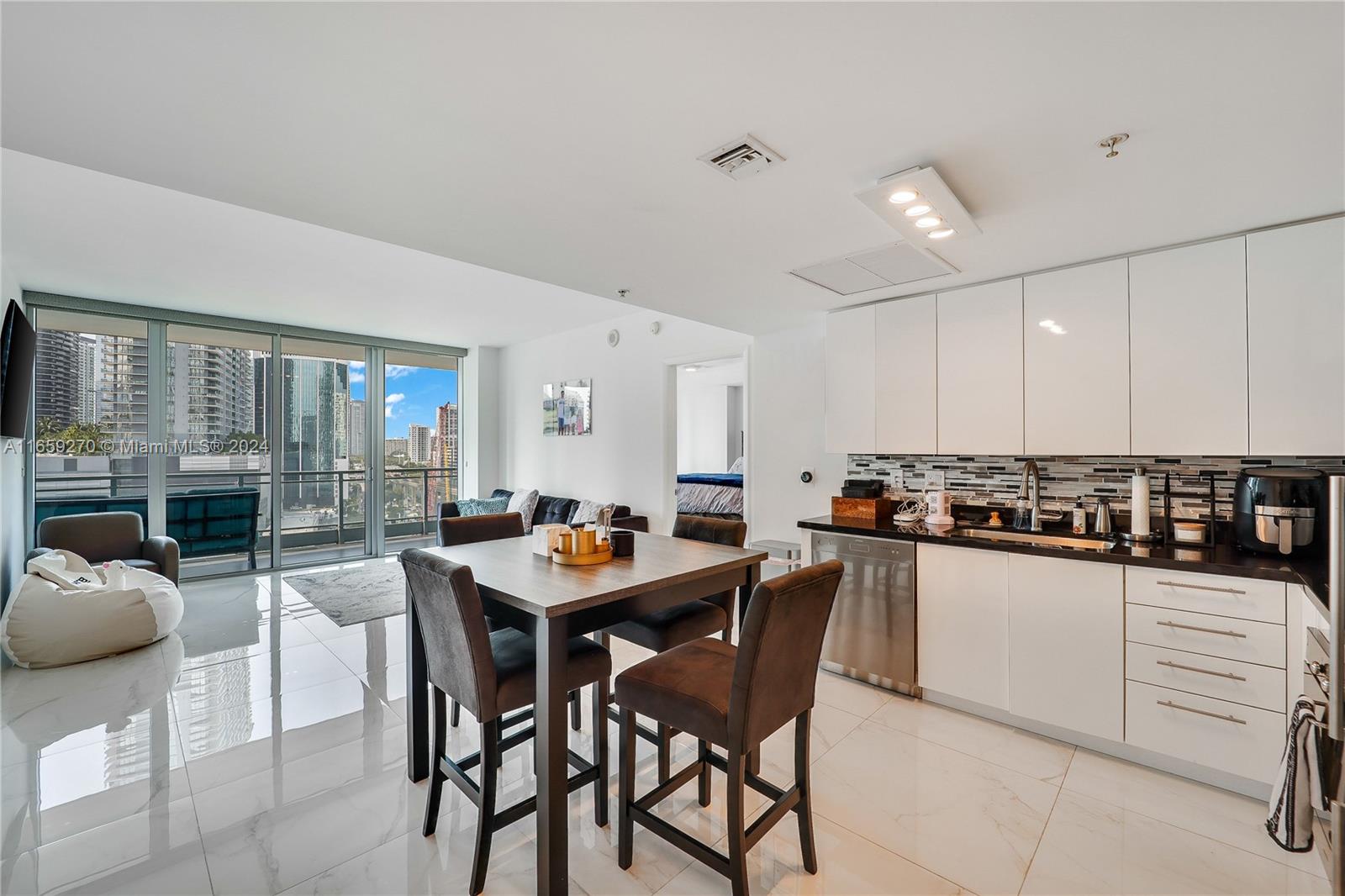 Lowest priced 3-bedroom with stunning river and Brickell City views! This spacious 3-bedroom, 2.5-bath unit at The Mint offers breathtaking views from every room. Unit 1203 features a sweeping terrace overlooking the Miami River and Brickell City skyline. Outfitted with sleek, high-end appliances and custom closets, this home blends luxury and comfort. Enjoy cutting-edge amenities like a state-of-the-art fitness center, wellness spa, resort-style pool, Jacuzzi, children’s playroom, business center, and peaceful outdoor spaces with fountains. Located just steps from Brickell City Centre, dining, nightlife, and with easy access to highways and the metro mover, this unit offers the best of urban living.