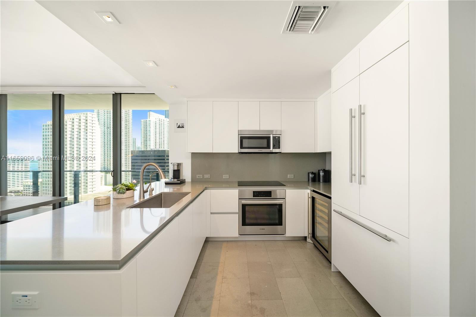 Spectacular 2 Bed/2.5 Bath corner unit located in Brickell City Center Reach tower. Unit featured with Italian kitchen cabinetry, Bosch appliances with wine cooler, floor to ceiling hurricane impact windows, marble floors, fully finished walking closets and oversized wraparound balcony displays panoramic views of the skyline. Five-star amenities include 24 Hr concierge service, two pools, indoor children’s playroom, state of the art gym and spa, valet parking and more. Centrally located in Brickell with fine restaurants, retail stores, super markets and metro stations within walking distance. Landlord is looking for 6 months lease. Tenant needs to give access for showings during occupancy.