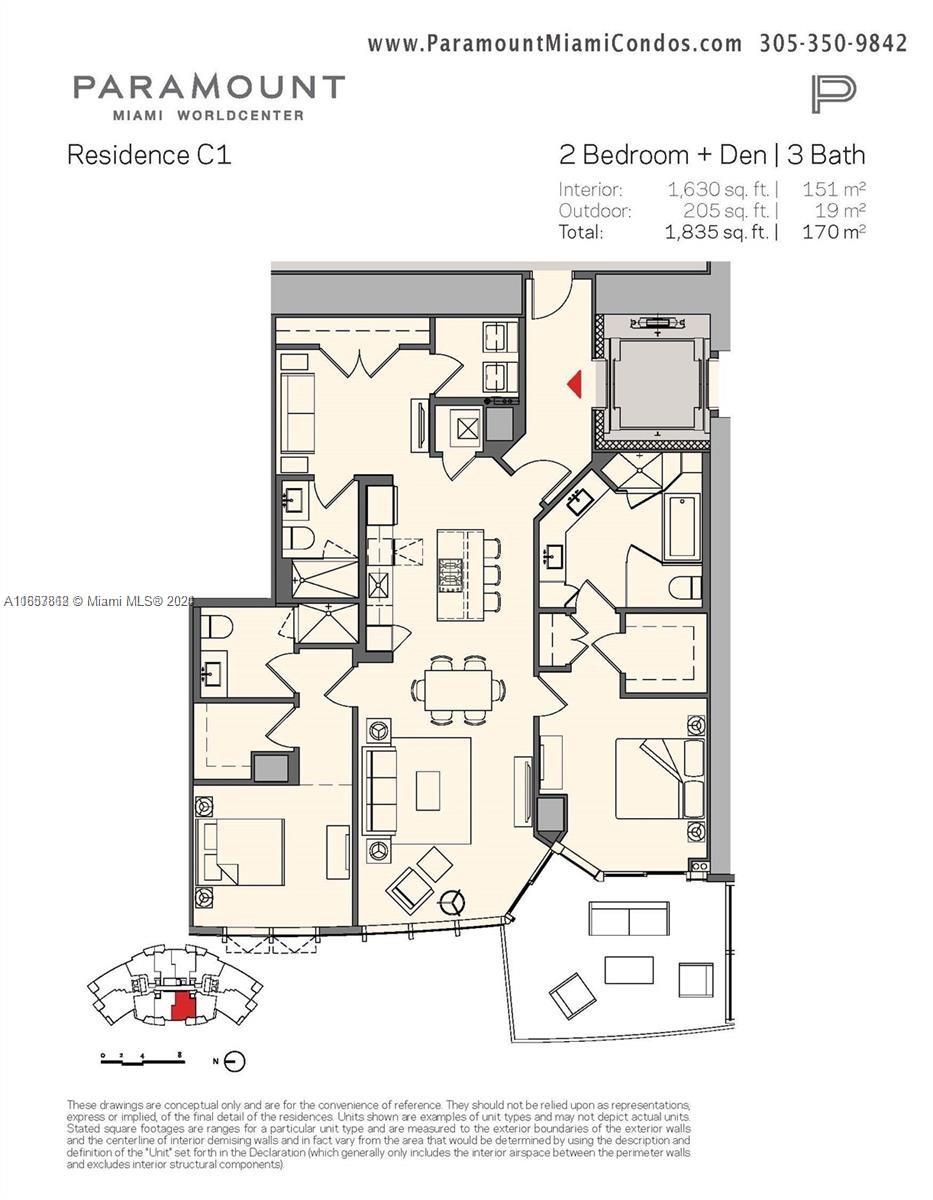 851 NE 1st Ave #3308, Miami FL 33132