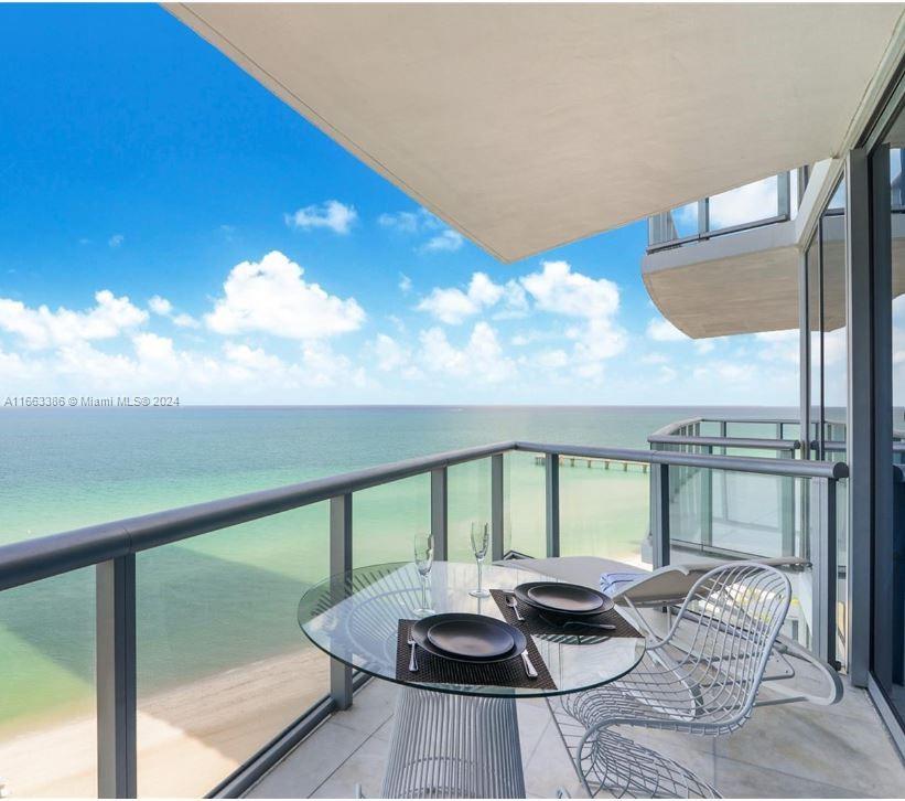 Remarkable 1 bedroom 1 1/2 bath unit with direct ocean views located in the heart of Sunny Isles Beach. 5 Star building with outstanding service and amenities, featuring a spa, beach services, pool facing the ocean, restaurant, game room, sauna and much more. The unit is completely furnished and equipped. Walking distance to supermarkets, restaurants, Starbucks, shopping plaza, banks.  Unit will be available by January 2nd, 2025.