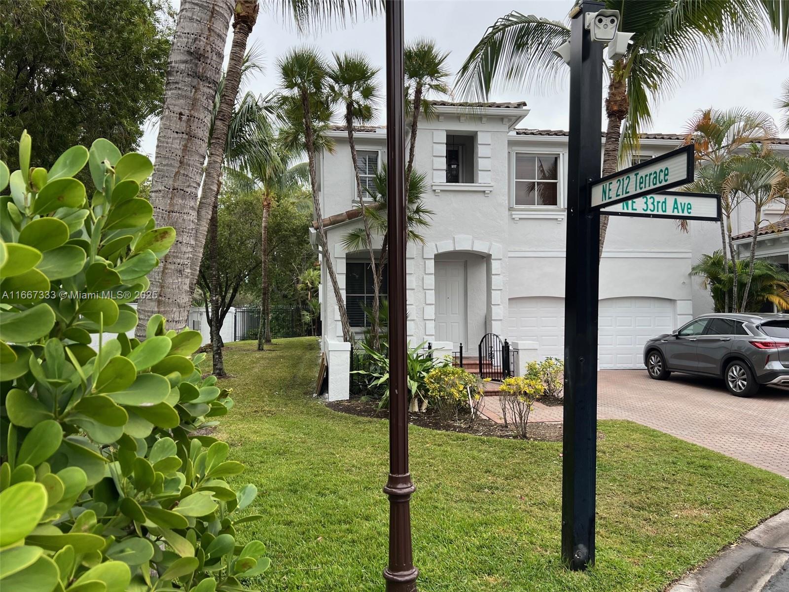 Beautiful home in the desirable gated community of Aventura Lakes. Large 6011 Sqf corner unit lot with almost 3000 Sqf of living area, 4 bed/3.5 bath. Lots of natural light and a tranquil view of the preserve, cozy pool in a secluded and private yard. Custom closets, marble flooring throughout the common areas and parquet wood on the bedrooms, accordion hurricane shutters. The driveway can accommodate 3 cars and 2 more in the garage. Aventura Lakes is an exclusive 24 hour gated community located in the heart of Aventura. Walking distance to Chabad and Charter Sofer High Scholl.. Amenities include 2 swimming pools, clubhouse, gym, 3 security guards and on site management . Close to shops , restaurants and beaches, A" rated schools and I-95.