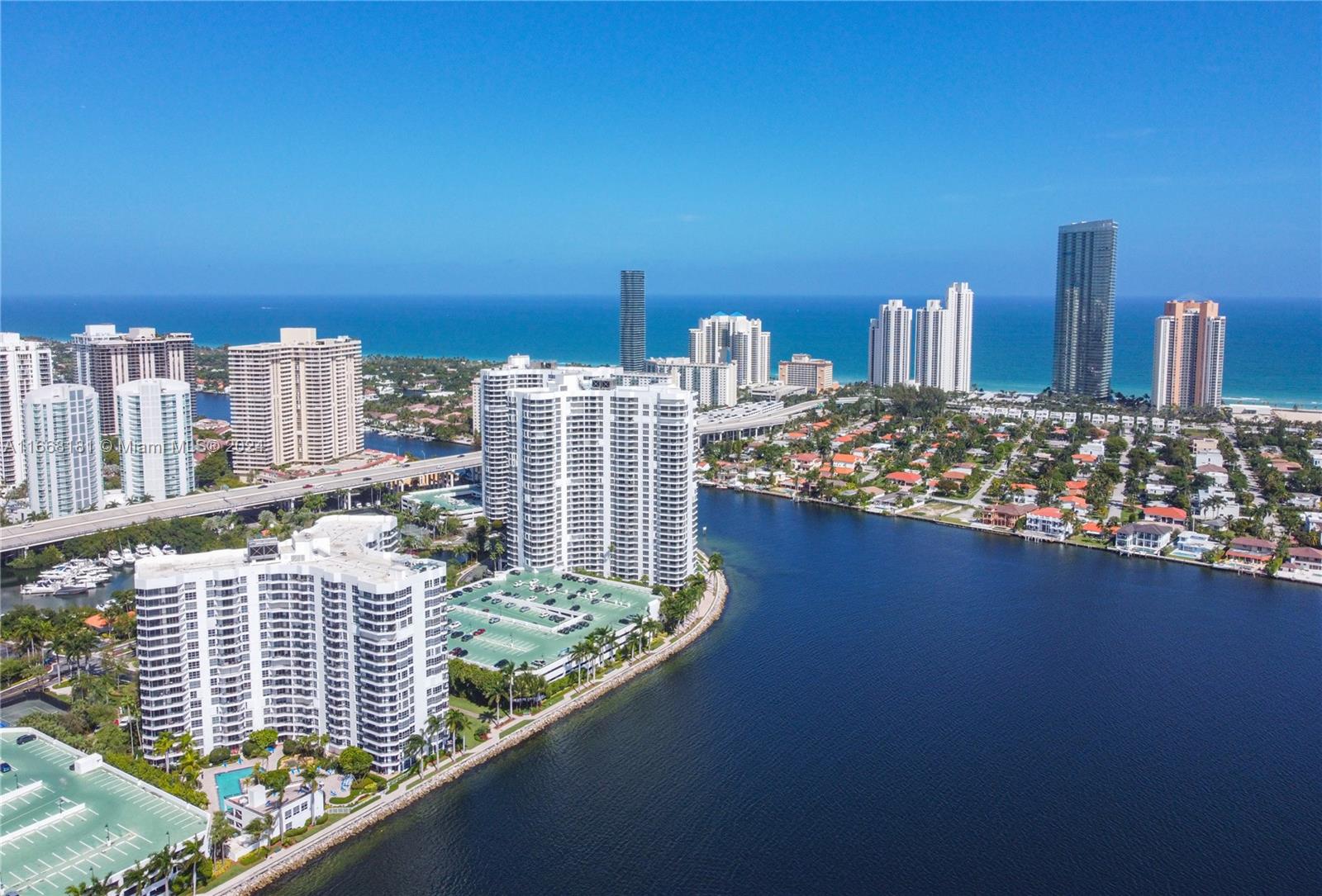 Unique opportunity to own a condo at the prestigious Mystic Pointe Tower 400 in Aventura. This amazing condo features beautiful sunsets with panoramic views of the intracoastal and the exclusive Turnberry golf course. Bright and Full of natural light. The primary bedroom includes an ensuite bathroom with a separate shower & tub. This unique floorplan features a very large second bedroom with its own private bathroom. Washer and dryer included. This property can be rented during first year of ownership. Amenities include a state-of-the-art fitness center, meeting rooms, a recently remodeled lobby, marina, tennis courts, pickleball, tennis pros, mini market, restaurant, basketball, and a dog park. Close to the Aventura Mall and houses of worship. Minutes from the beach and intl airports.