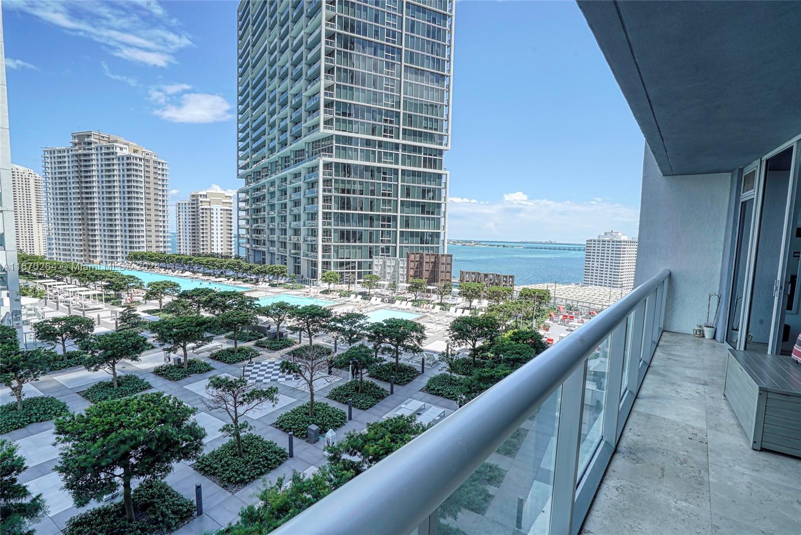 Amazing FURNISHED GEM @ Icon Brickell Tower 3, the most beautiful east-side unit. Stunning views of Biscayne Bay / Key Biscayne. Featuring 1 bed/1 bath 898 SQFT. Custom made closets, beautiful kitchen with high-end finishes and a spacious living area to entertain. Great opportunity for investors! Take advantage of short term rental permitted via AIRBNB, VRBO or similars. Located in the heart of trendy Brickell and Miami’s financial district. Steps away from banks, restaurants, supermarkets and Brickell City Center. Icon Brickell offers unique fabulous amenities: state of the art spa-gym, billiard room, business center, theater, heated 300-foot long lap pool, park terrace and pool deck, children play area, 24h security, valet parking and more! Call listing agent for showings and information