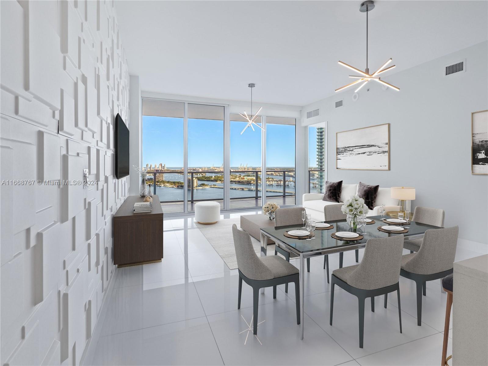 Two parking spaces and a large storage included! Welcome to waterfront luxury living at Paramount Bay! This exquisite 2-bed, 2 1/2-bath plus den residence offers spacious, modern interiors adorned with high-end appliances, all complemented by a breathtaking bay view. Conveniently situated just 12 minutes from Miami Beach and adjacent to Wynwood and the Design District, it seamlessly combines opulence with a prime location. Indulge in exclusive amenities including a state-of-the-art gym, pristine pool, well-equipped business center, and a delightful playroom for children. Experience the epitome of Miami's cosmopolitan lifestyle at Paramount Bay.