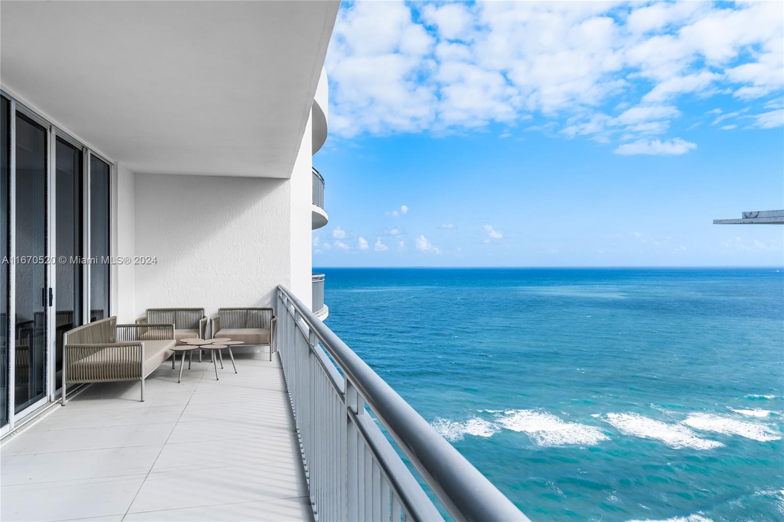 Captivating ocean views from every room in this stunning completely remodeled 3-bed  2.5-bath. New kitchen, split floor plan. Enjoy concierge service, piano bar, business center, gym/spa, pool, Jacuzzi, beach service, restaurant, and beach bar. A truly elevated living experience.