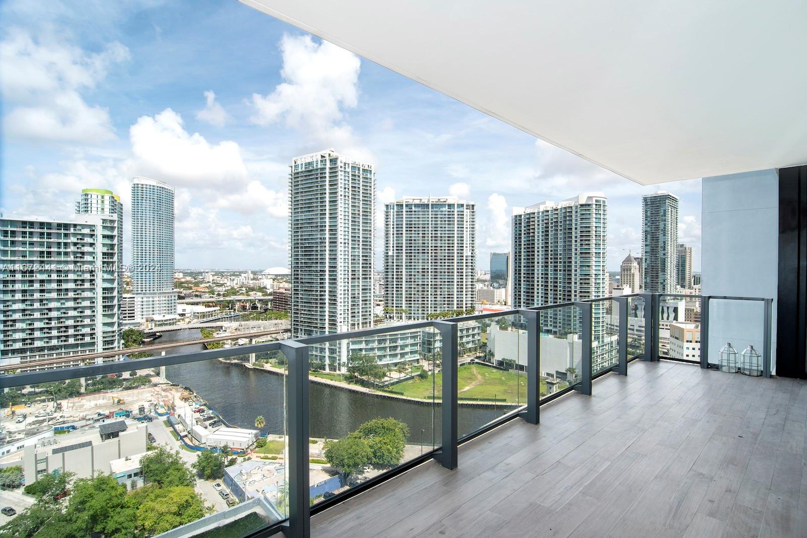 Experience contemporary living in this stylish 2 Bed/2 Bath condo at the sought-after Reach at Brickell City Center. This luxurious home features sleek marble floors, Italian kitchen cabinetry, and top-of-the-line appliances. Floor-to-ceiling glass doors fill the space with natural light and offer breathtaking views of the Miami River. Indulge in the exclusive amenities: two elegant lobbies, a chic Party Room, state-of-the-art exercise facilities, and a delightful Children's playroom. Relax on the expansive pool deck with lush gardens and BBQ zone, unwind at the spa, or catch a movie in the Media Room. The business center ensures you stay productive. Live the luxury lifestyle at Reach at BCC.