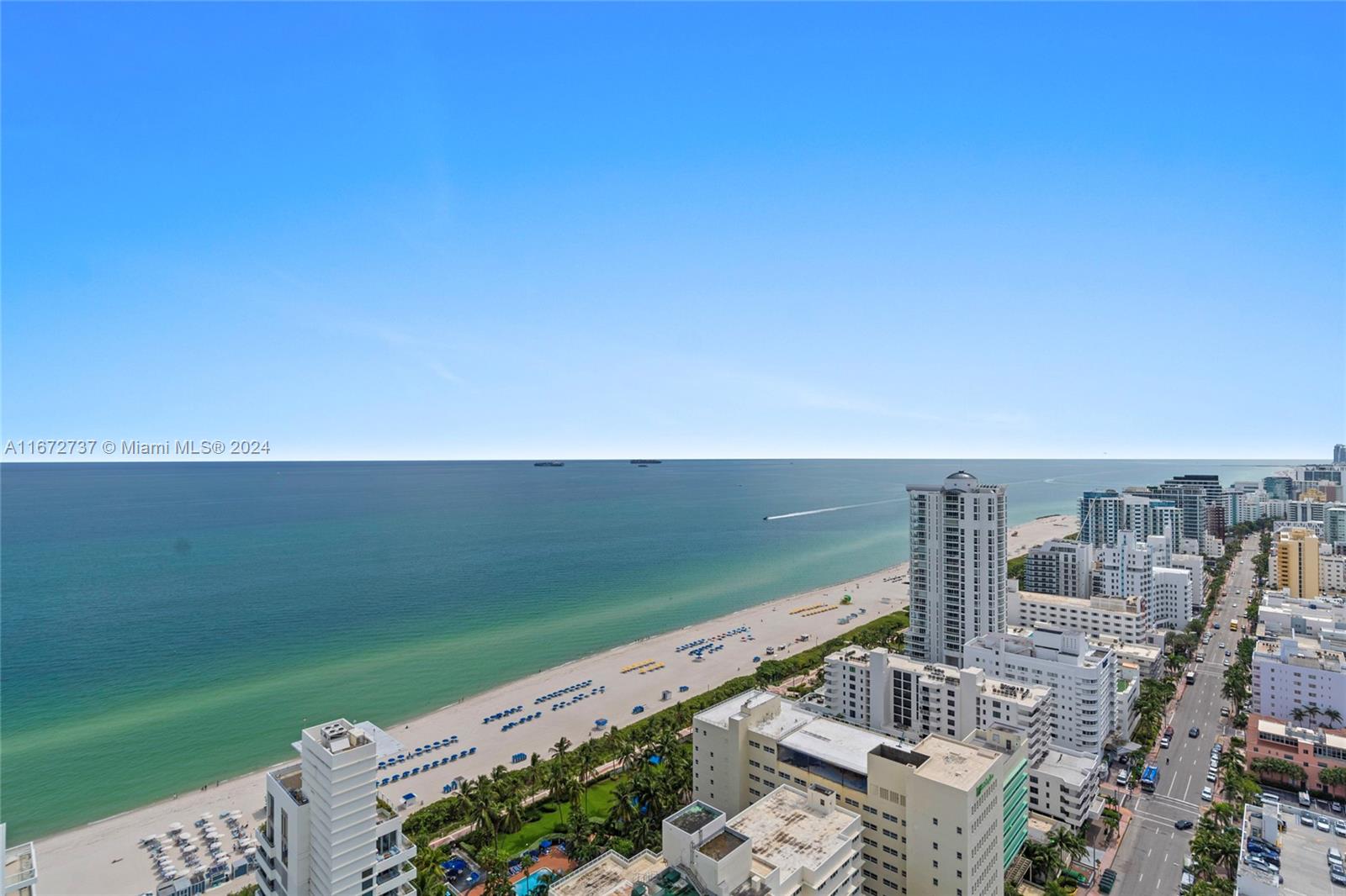 Rarely available, this 2BD/3BA unit at Fontainebleau II offers stunning, unobstructed views of the ocean, bay, and city. Fully furnished and turnkey, the unit features floor-to-ceiling windows, a full kitchen, 2 king beds, 2 sleeper sofas, 3 balconies, and in-unit washer/dryer. Enjoy resort-style living with full-service amenities. Option to enroll in hotel rental program & receive income while away! The Fontainebleau resort offers award-winning restaurants, LIV night club, Lapis spa & state-of-the-art fitness center, bakery, shops, full-service salon and more. Maintenance fees include all utilities: AC, internet, cable, local calls, electricity, valet + daily free breakfast in owner's lounge. Please click the virtual tour link to see a video of the property.