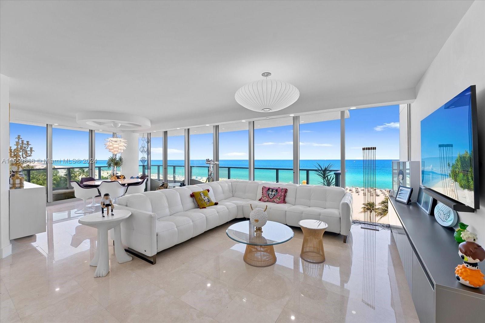 Experience luxury living at its finest in one of Miami Beach's most sought-after oceanfront buildings! This meticulously designed corner residence showcases an impeccable blend of design, comfort and style.  Enjoy expansive ocean and beach views from every corner.  Culinary enthusiasts will appreciate this brand new Poggenpohl kitchen complete with Gaggenau appliances.  Every aspect has been thoughtfully curated, including luxurious en-suite bathrooms, new doors and frames, Poggenpohl built-in's, motorized shades, specialty lightening and more.  IL Villaggio is a white glove service building offering an exclusive lifestyle featuring guard gated entry, 24 hour security, valet, concierge, pool and beach attendants, new fitness center, social room and library.