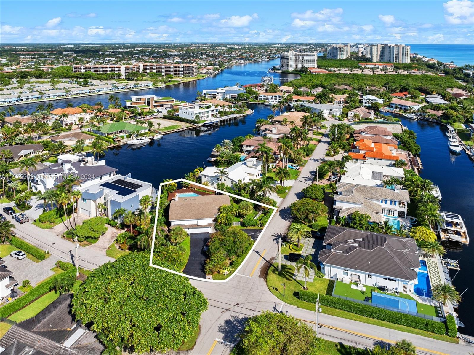 **Bel Lido – A Boater’s Paradise!**
Discover a rare opportunity in the exclusive enclave of Bel Lido in Highland Beach! This house sits on a corner lot just one block from the ocean, offering breathtaking water views and a private dock with ocean access. Ideal for boating enthusiasts, this property is perfect for those looking to rebuild their dream home in a highly desirable neighborhood with only 68 residences. 
Nestled conveniently between Boca Raton and Delray Beach, Bel Lido is known for its upscale surroundings and vibrant community. This location provides easy access to beautiful beaches, shopping, and dining. Don’t miss your chance to create your own paradise—call or text for more information! Crypto currency welcome.